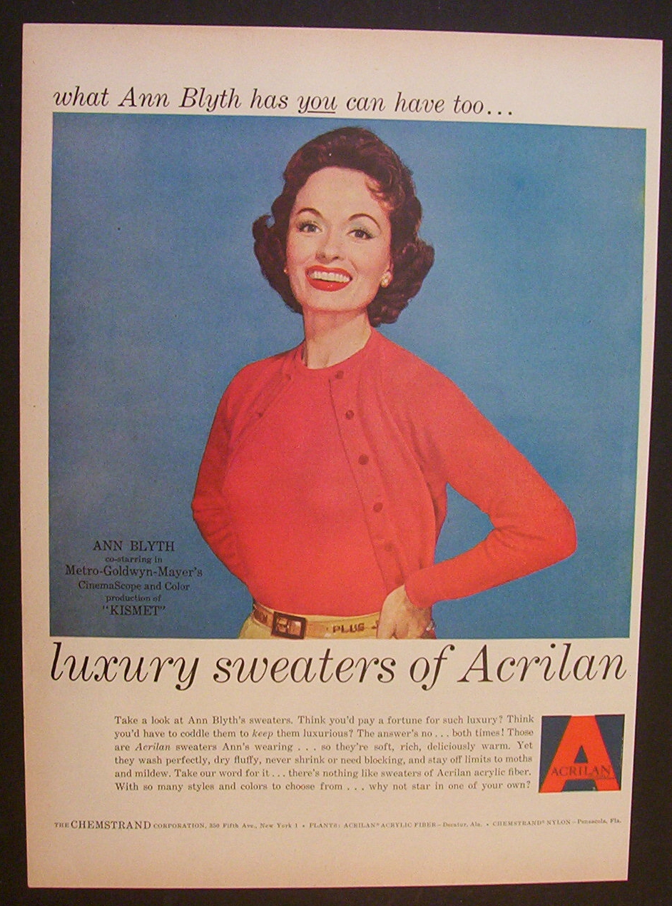 1955  Acrilan  with  Ann  Blyth