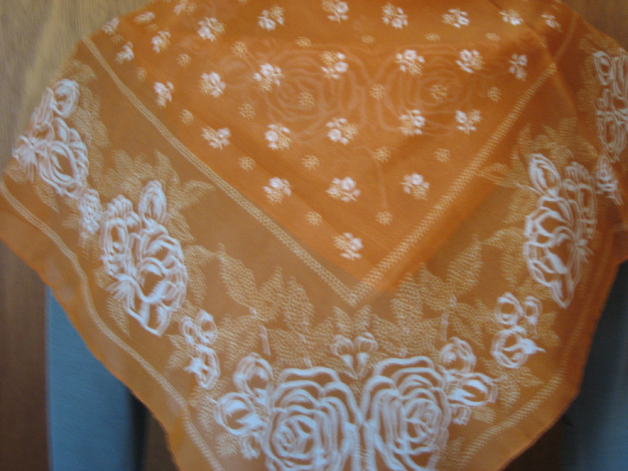 Burnt Orange Polyester Scarf