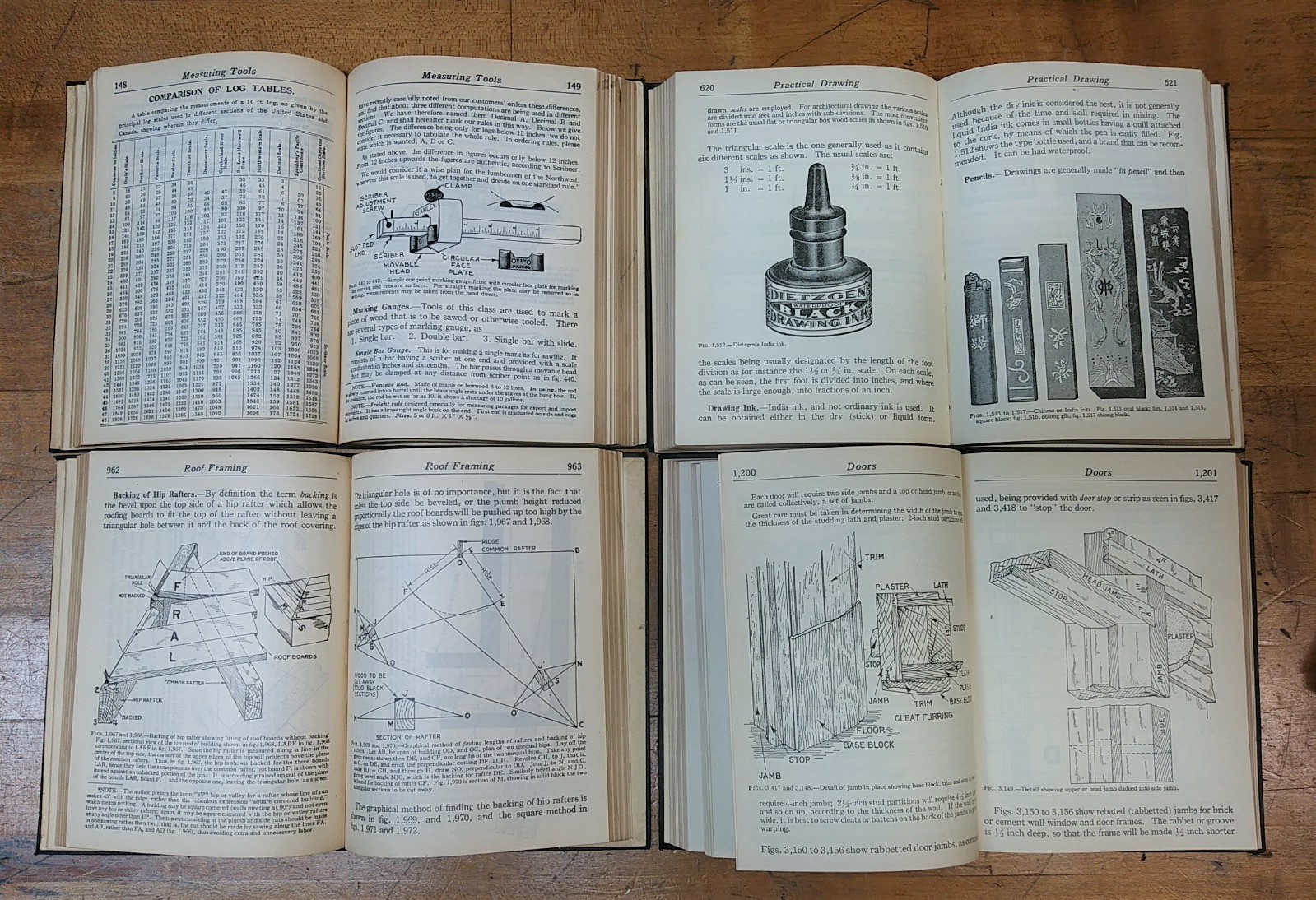 Audels Carpenters and Builders Guide 4 Vol 1923