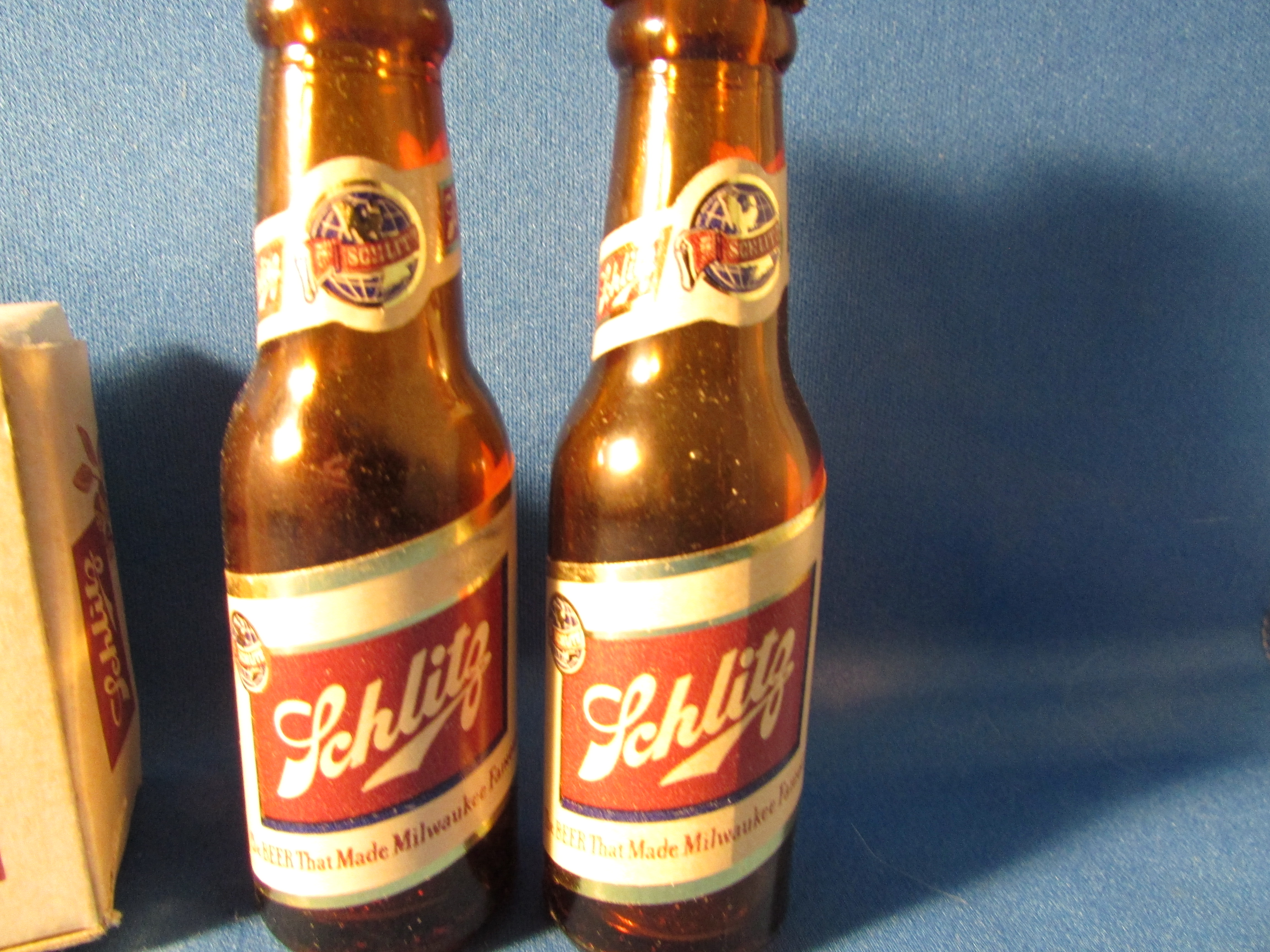Schlitz Bottle Salt and Pepper Shakers