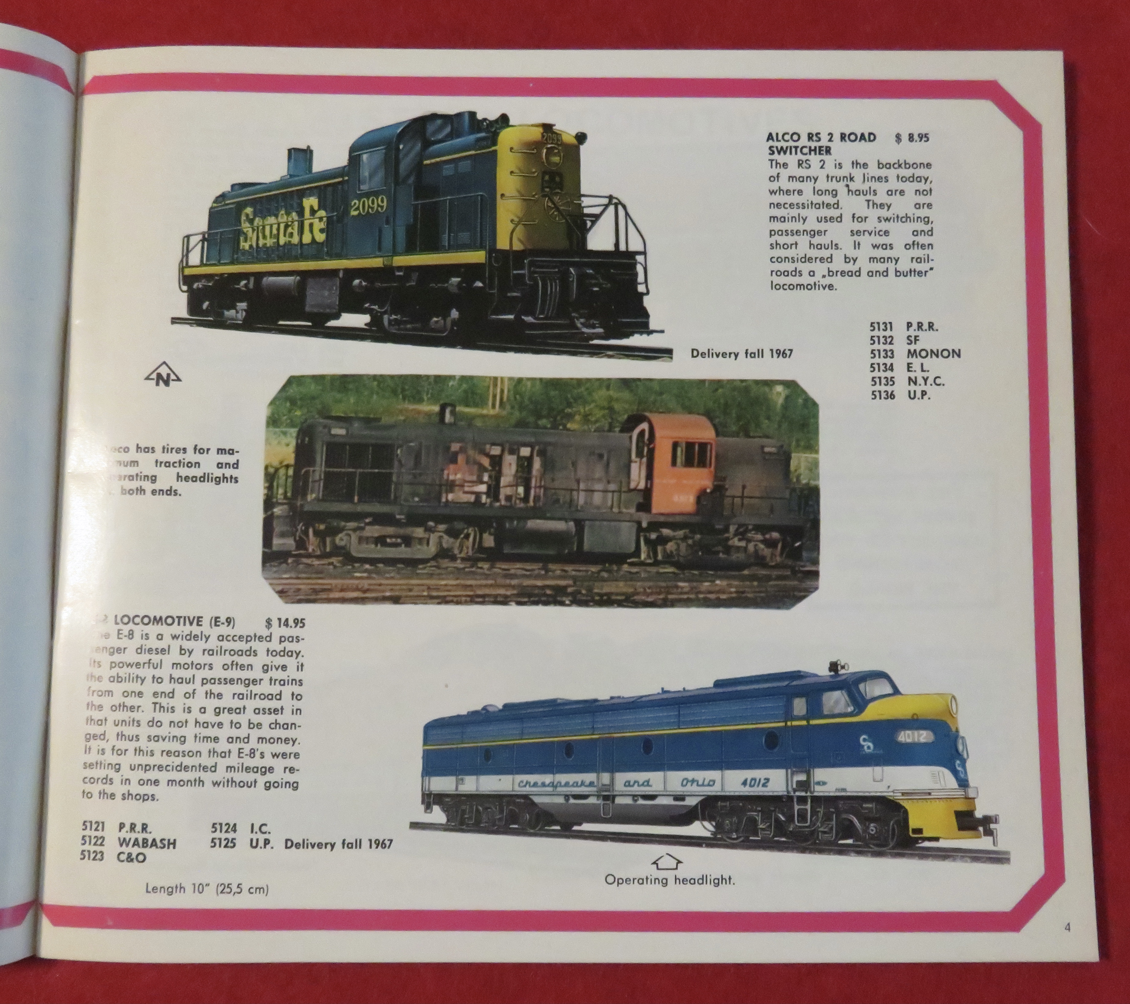 AHM Model Railroad Catalog Supplement 1967-68