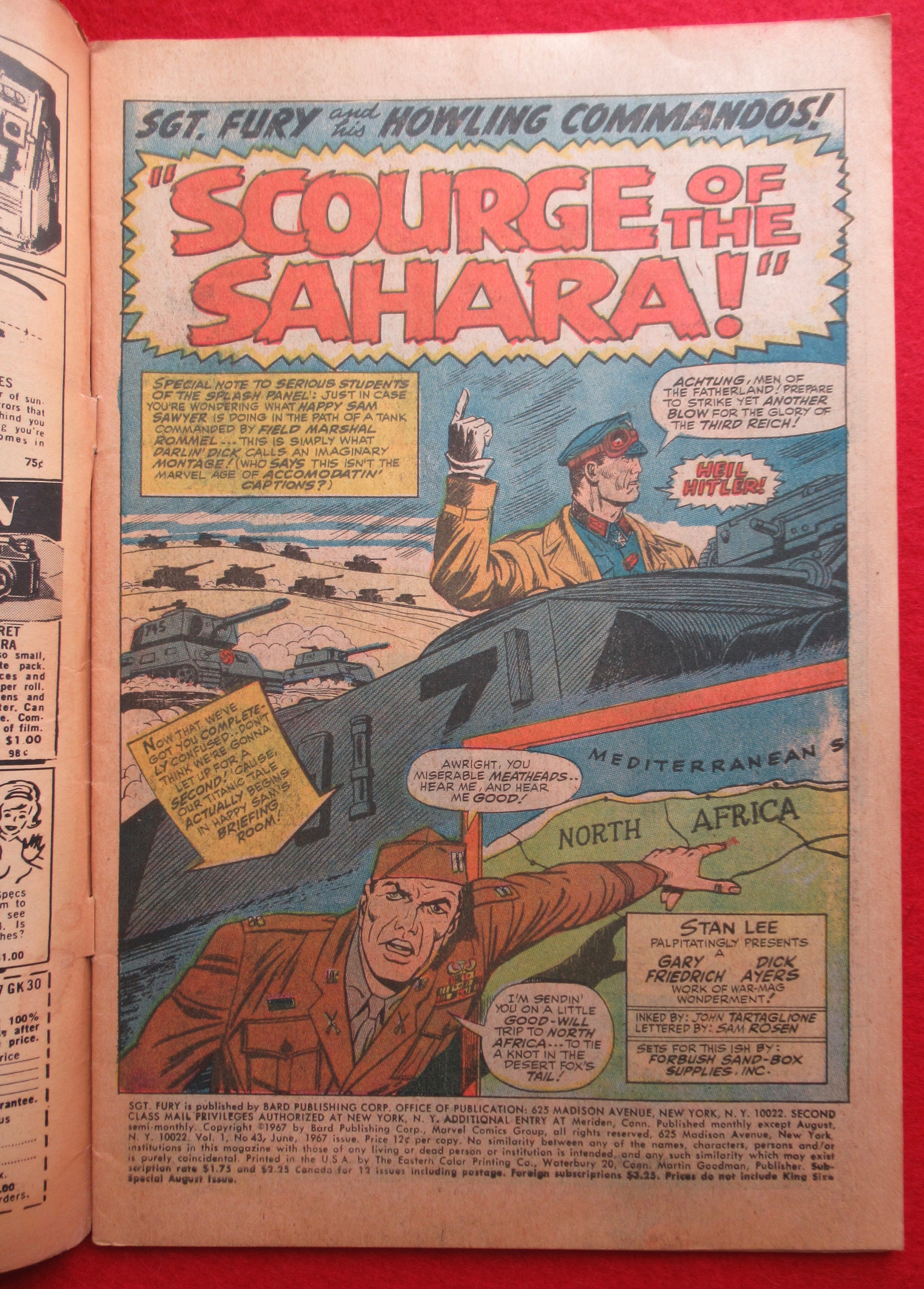 Sgt Fury & His Commandos Comic June 1967 Sahara