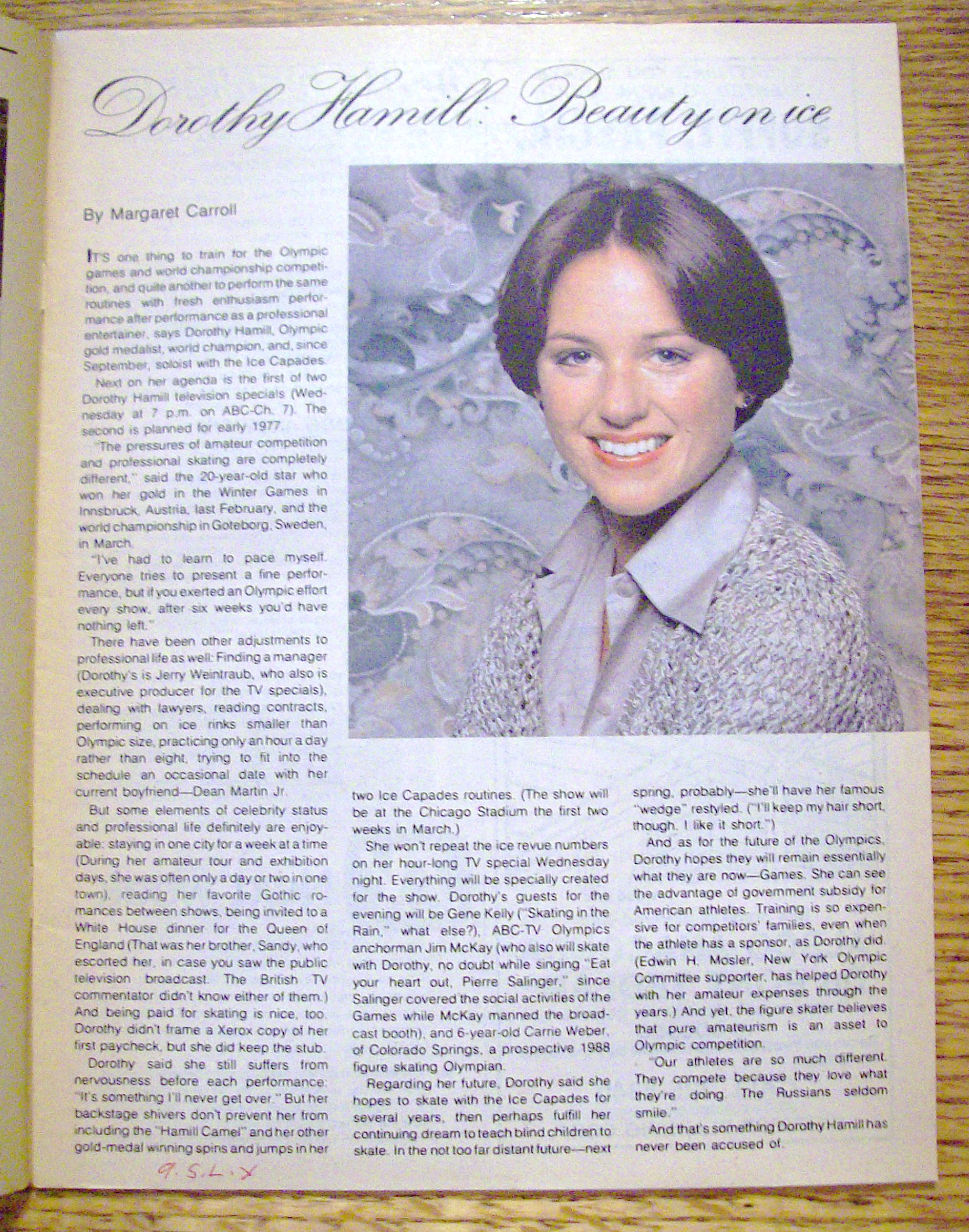 TV Week-November 14-20, 1976-Dorothy Hamill