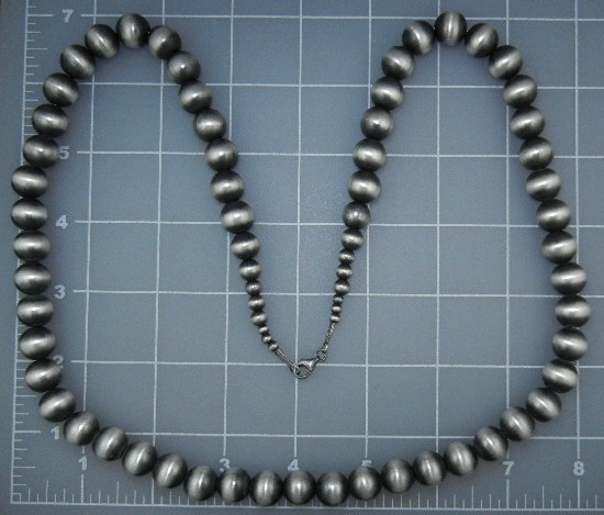 Native American Sterling Silver Navajo Pearls Necklace