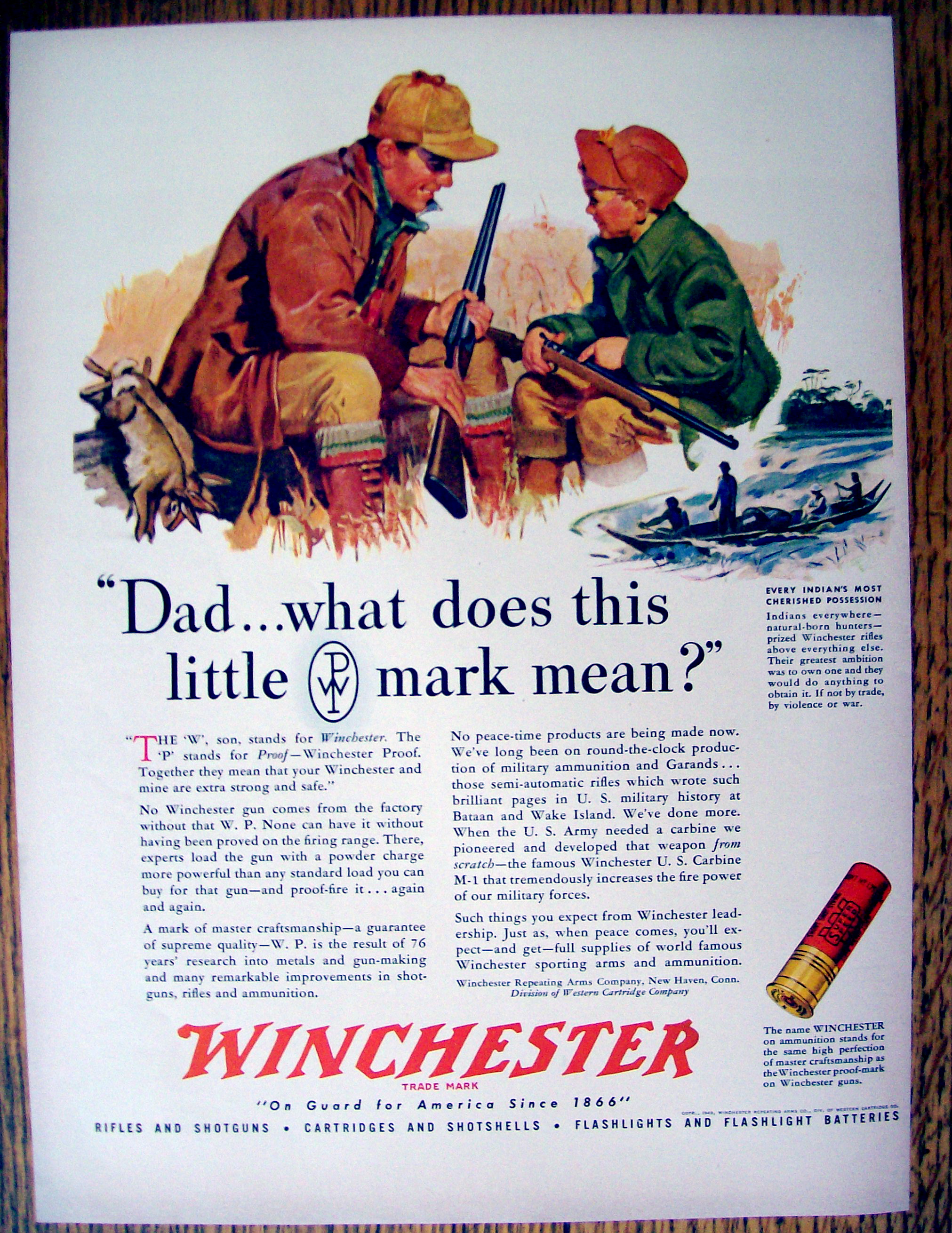 1943 Winchester Ammunition with Father & Son Talking
