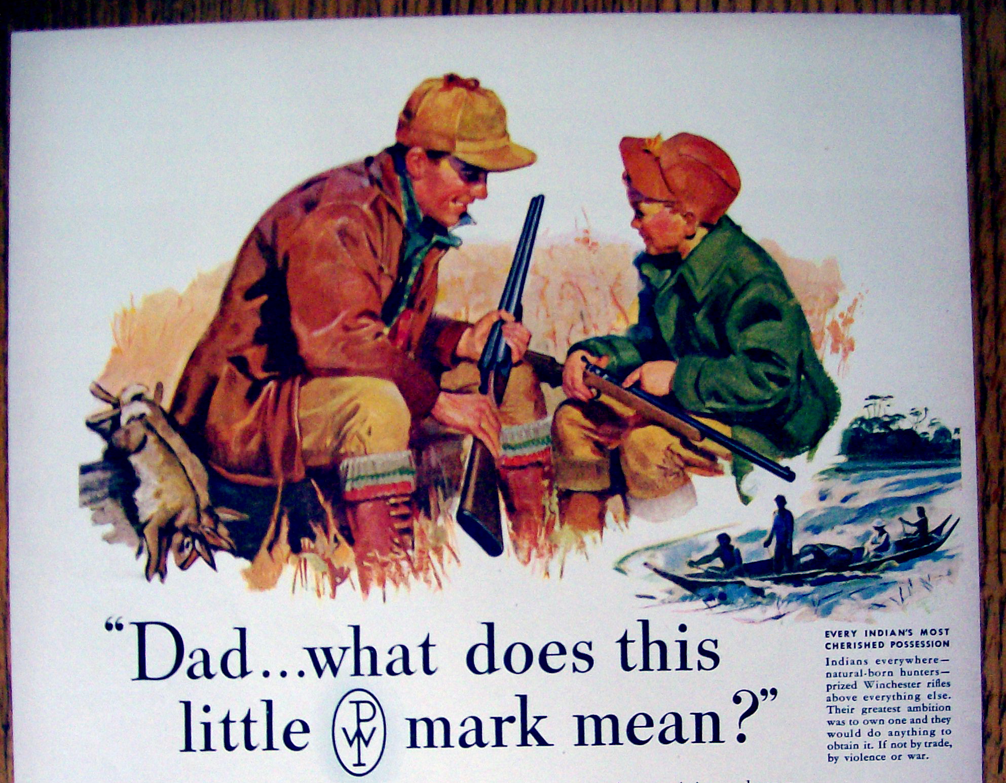 1943 Winchester Ammunition with Father & Son Talking
