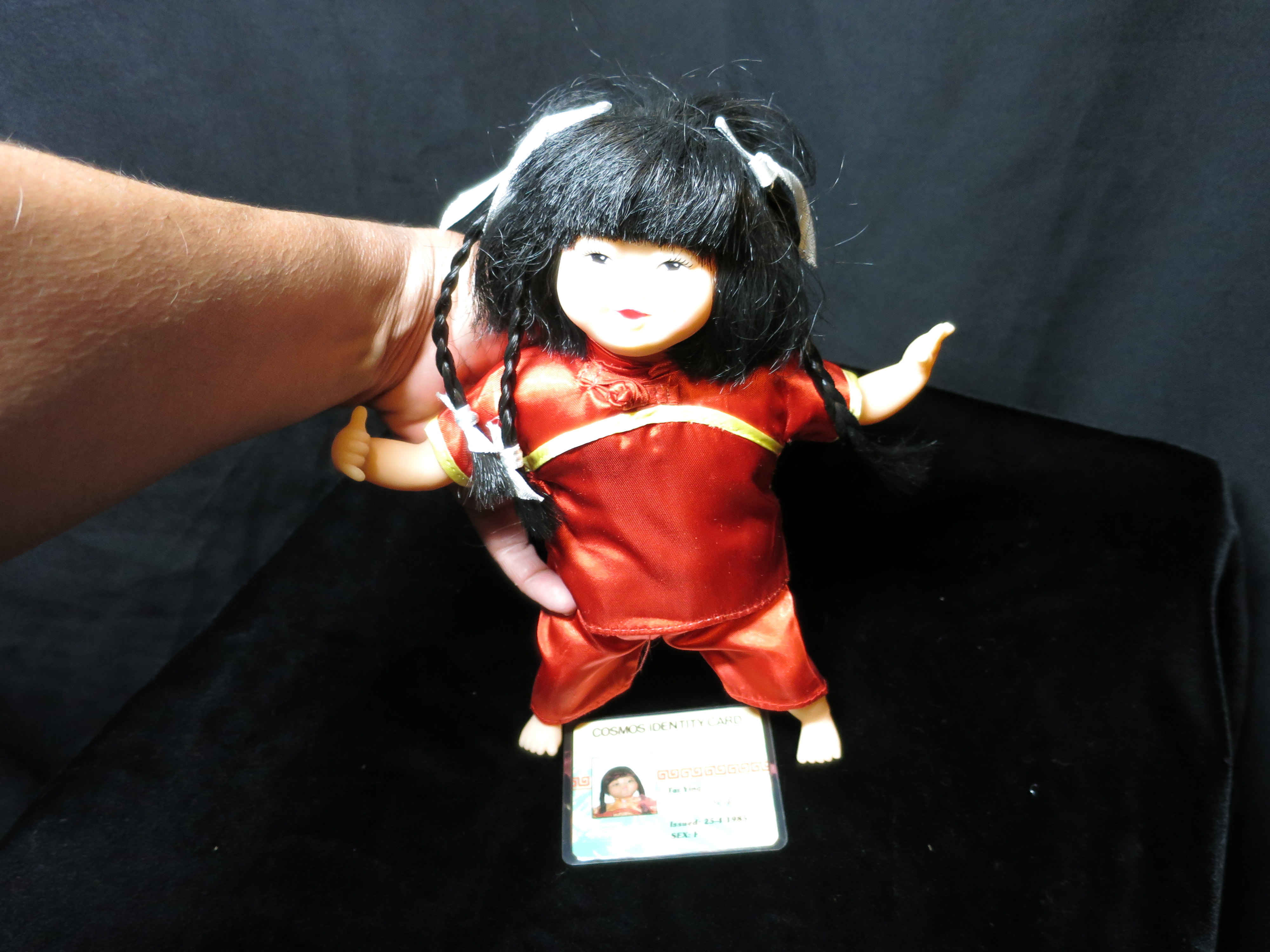 Cosmos Doll Tai Ying 1985 with Identity Card 9 inch