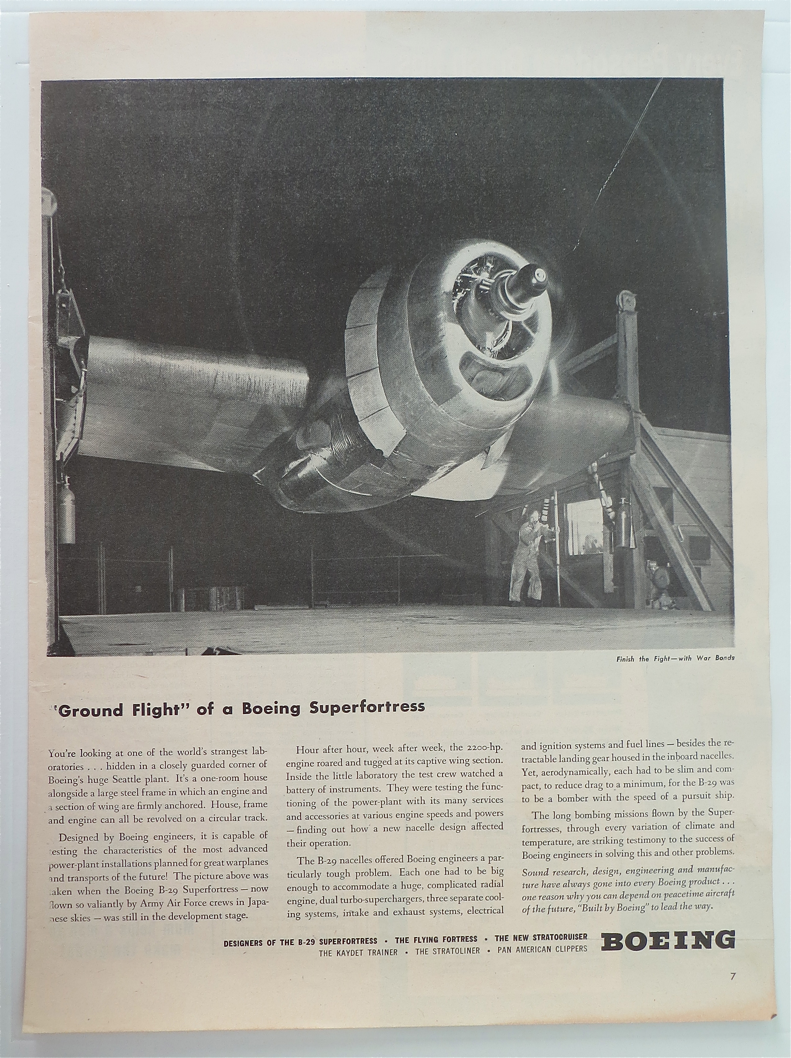 1945 Boeing w/ Ground Flight of a Boeing Superfortress