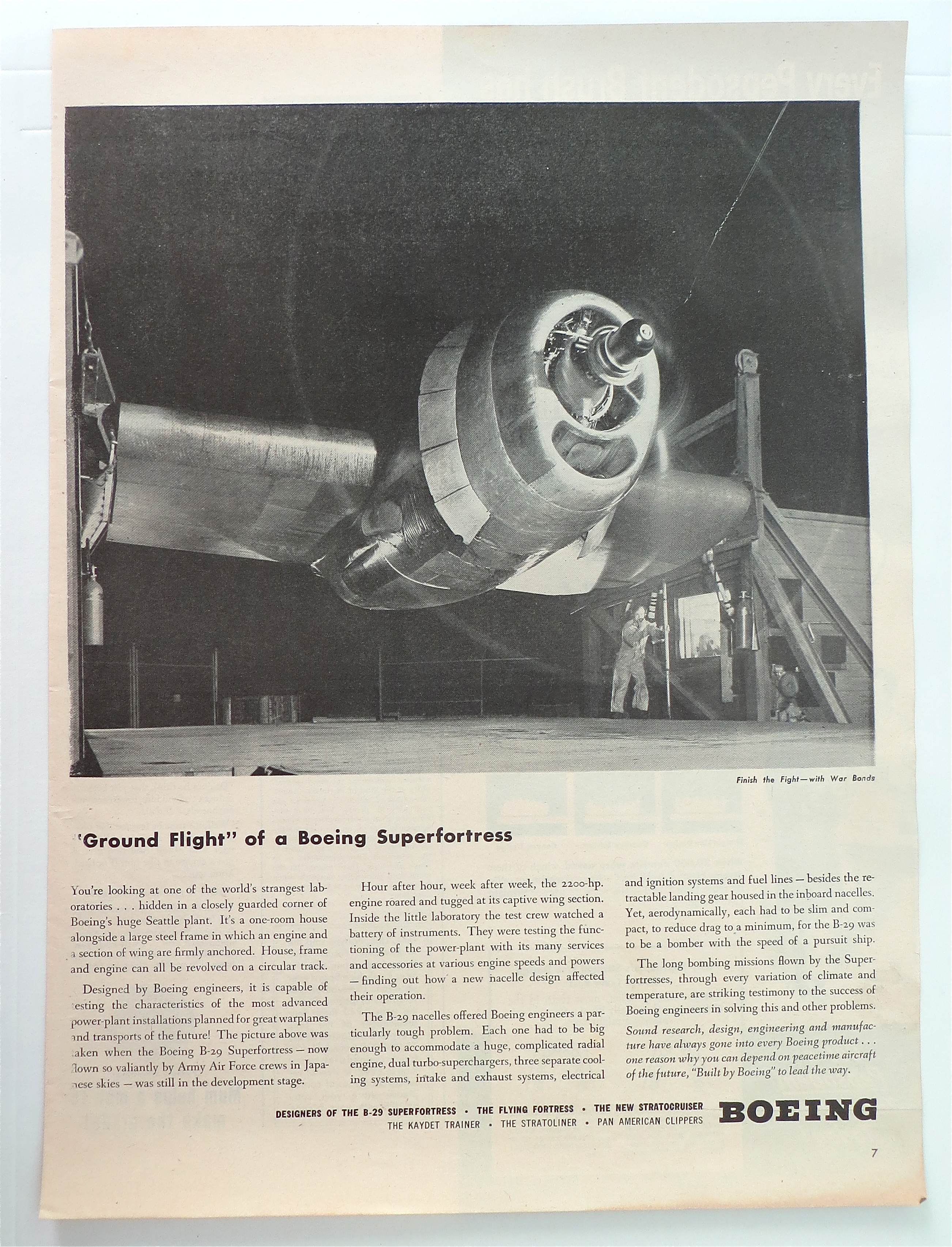 1945 Boeing w/ Ground Flight of a Boeing Superfortress