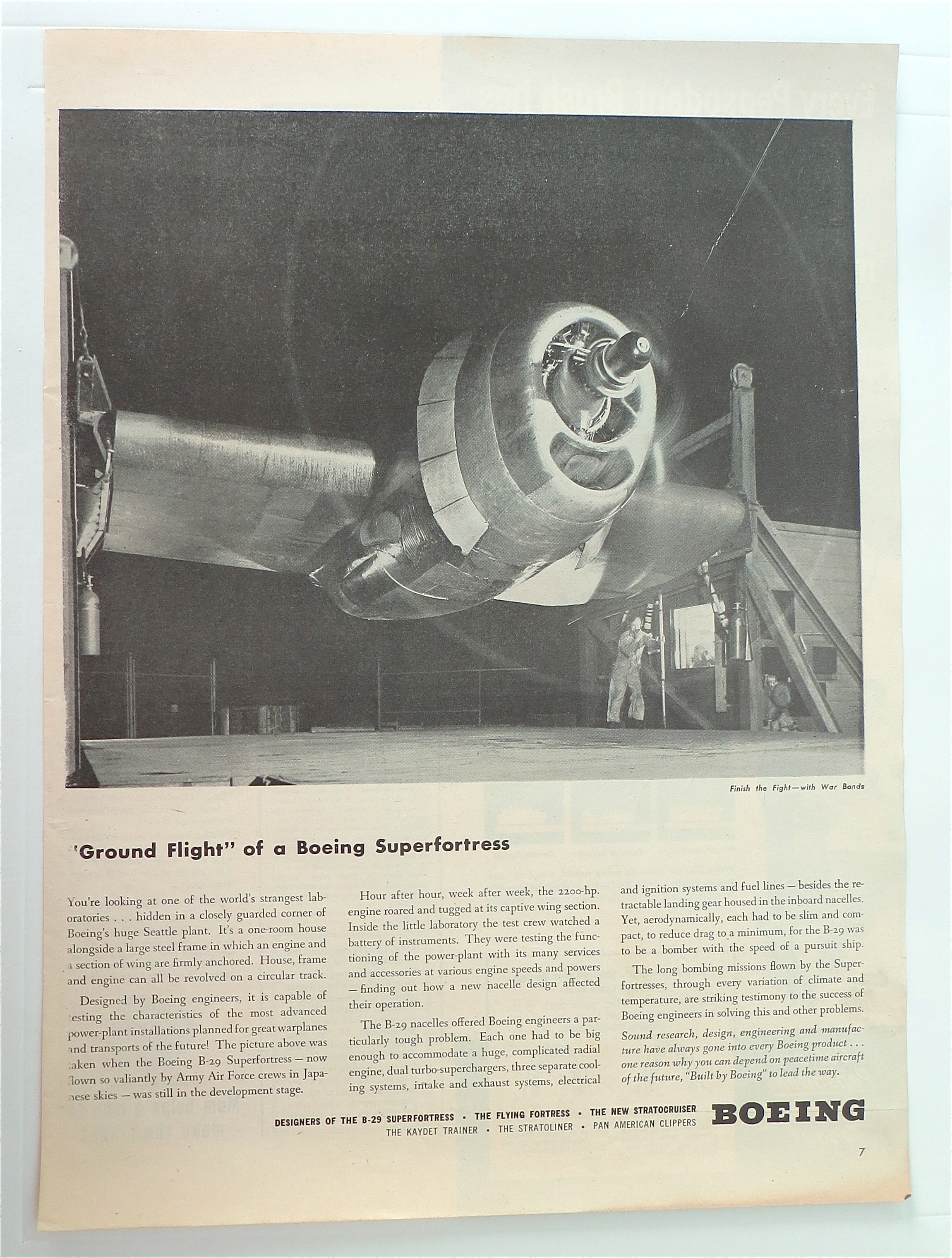 1945 Boeing w/ Ground Flight of a Boeing Superfortress