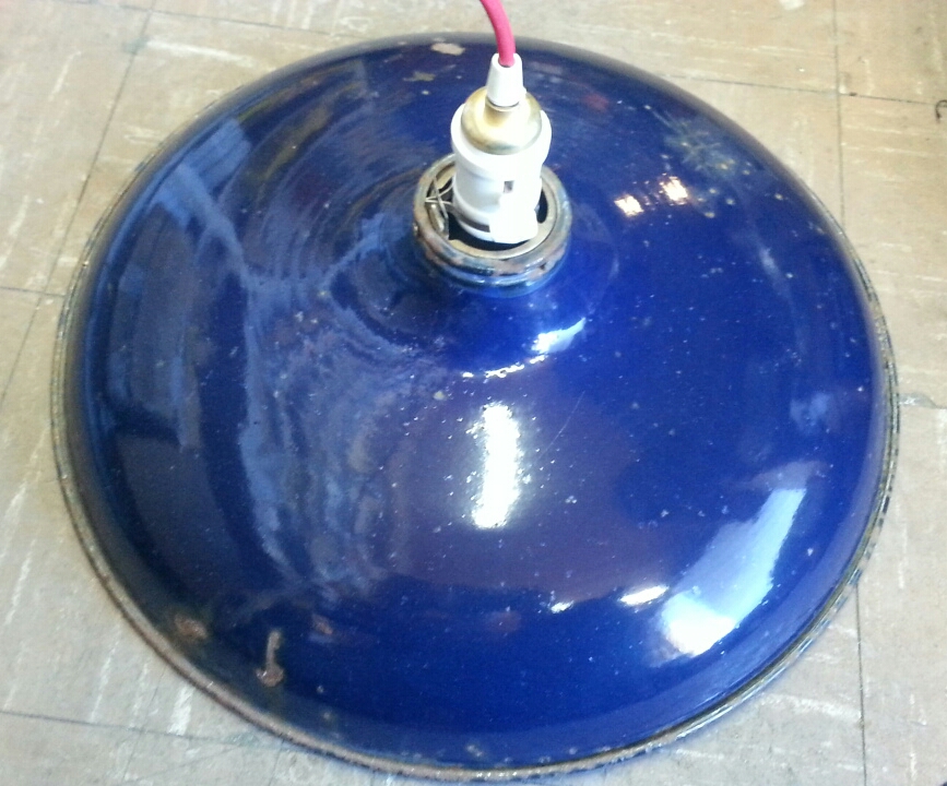 Cobalt Blue Industrial Pendants   #833