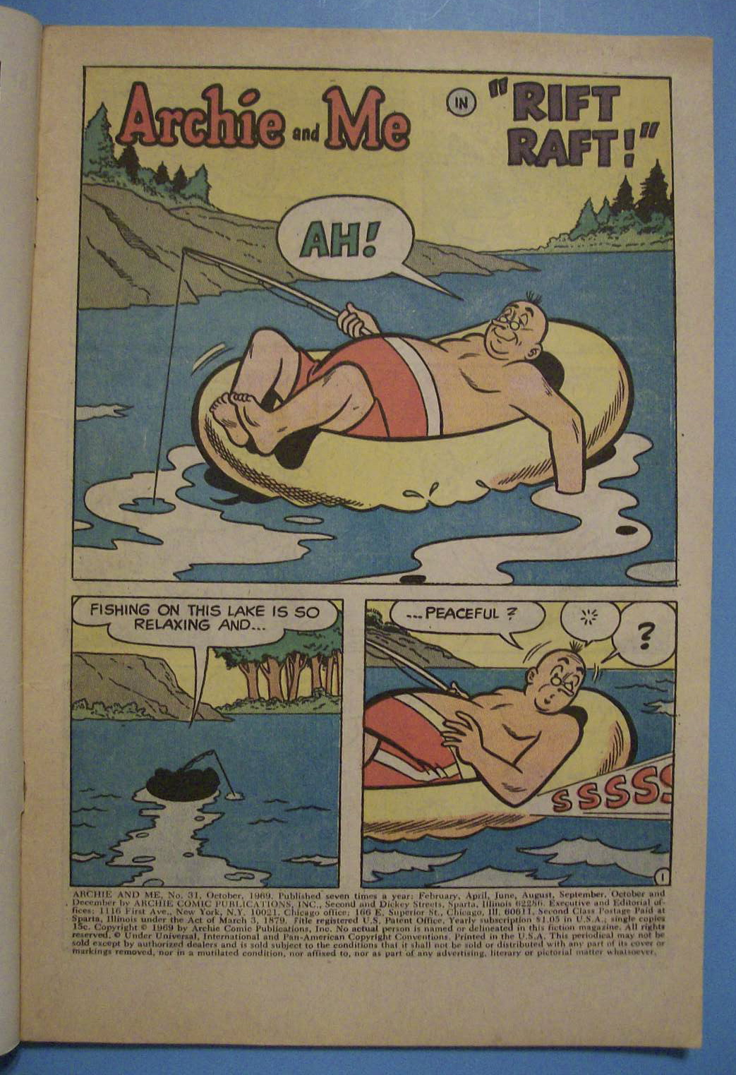 Archie And Me Comics - October 1969 - Rift Raft