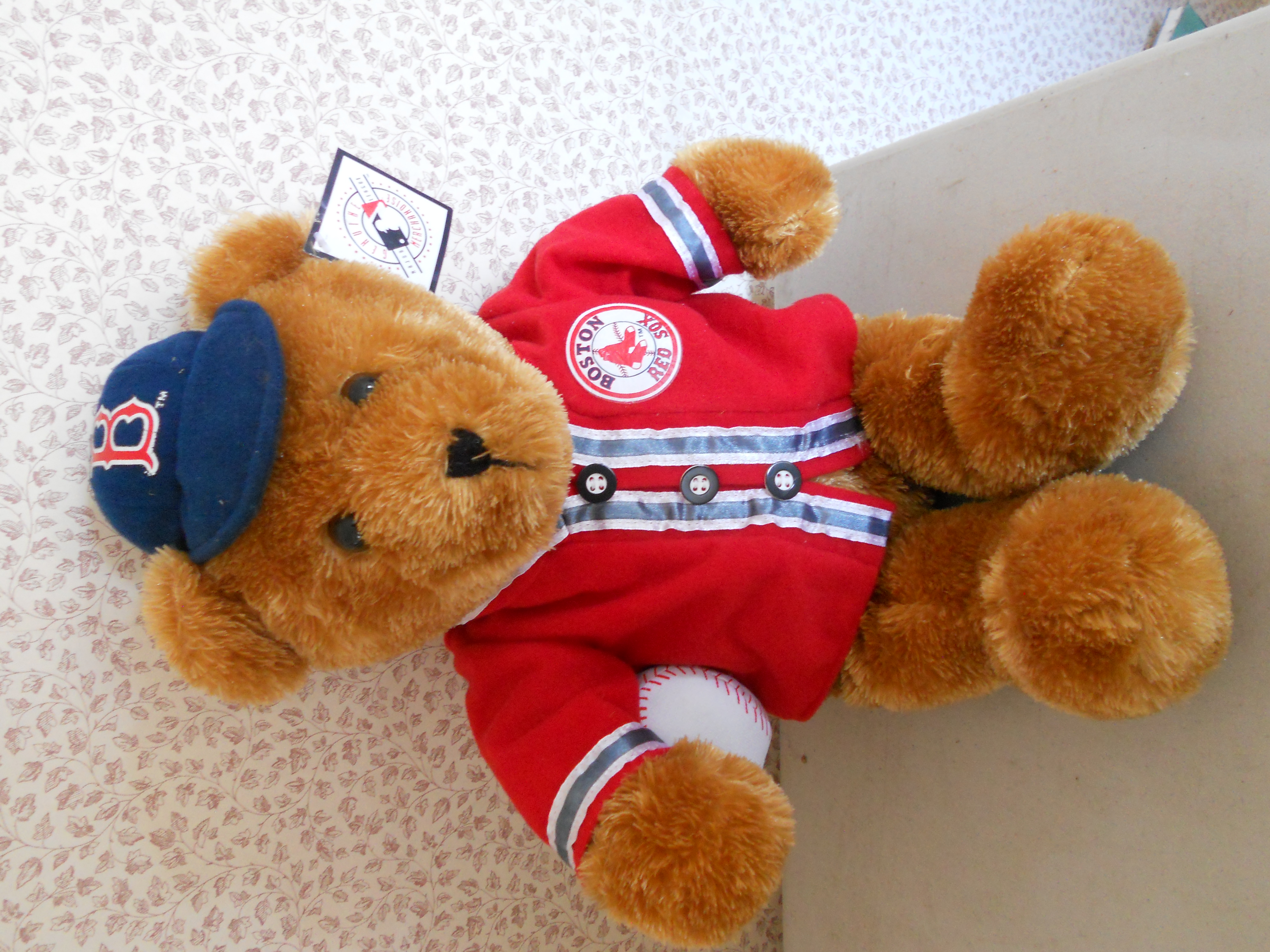 Boston Red Sox Teddy Bear W/Tag 2002 18 inch