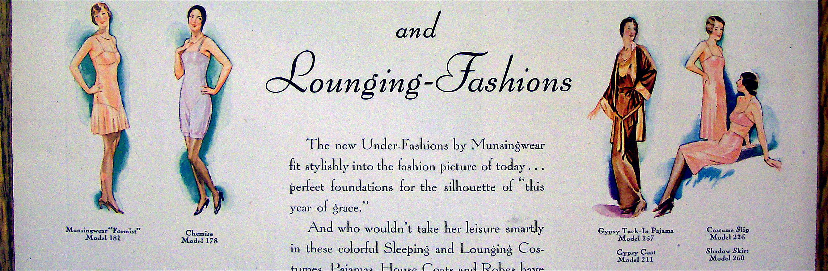 1930 Munsingwear w/Under Fashions & Lounging Fashions