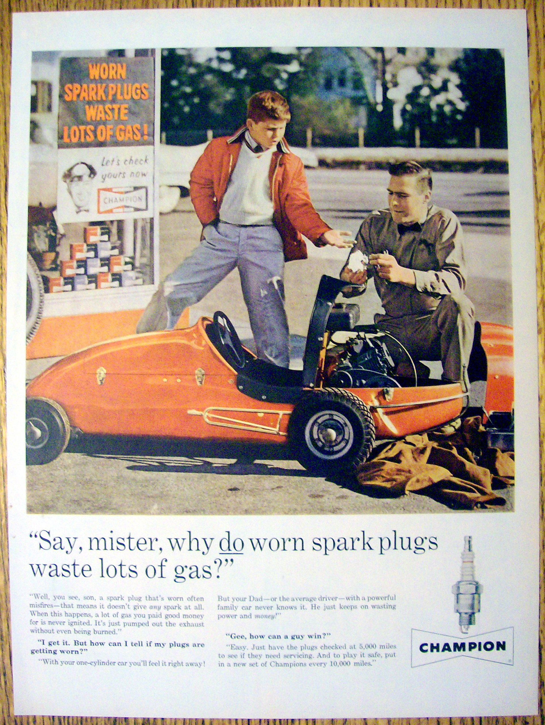 Vintage Ad: 1960 Champion Spark Plugs