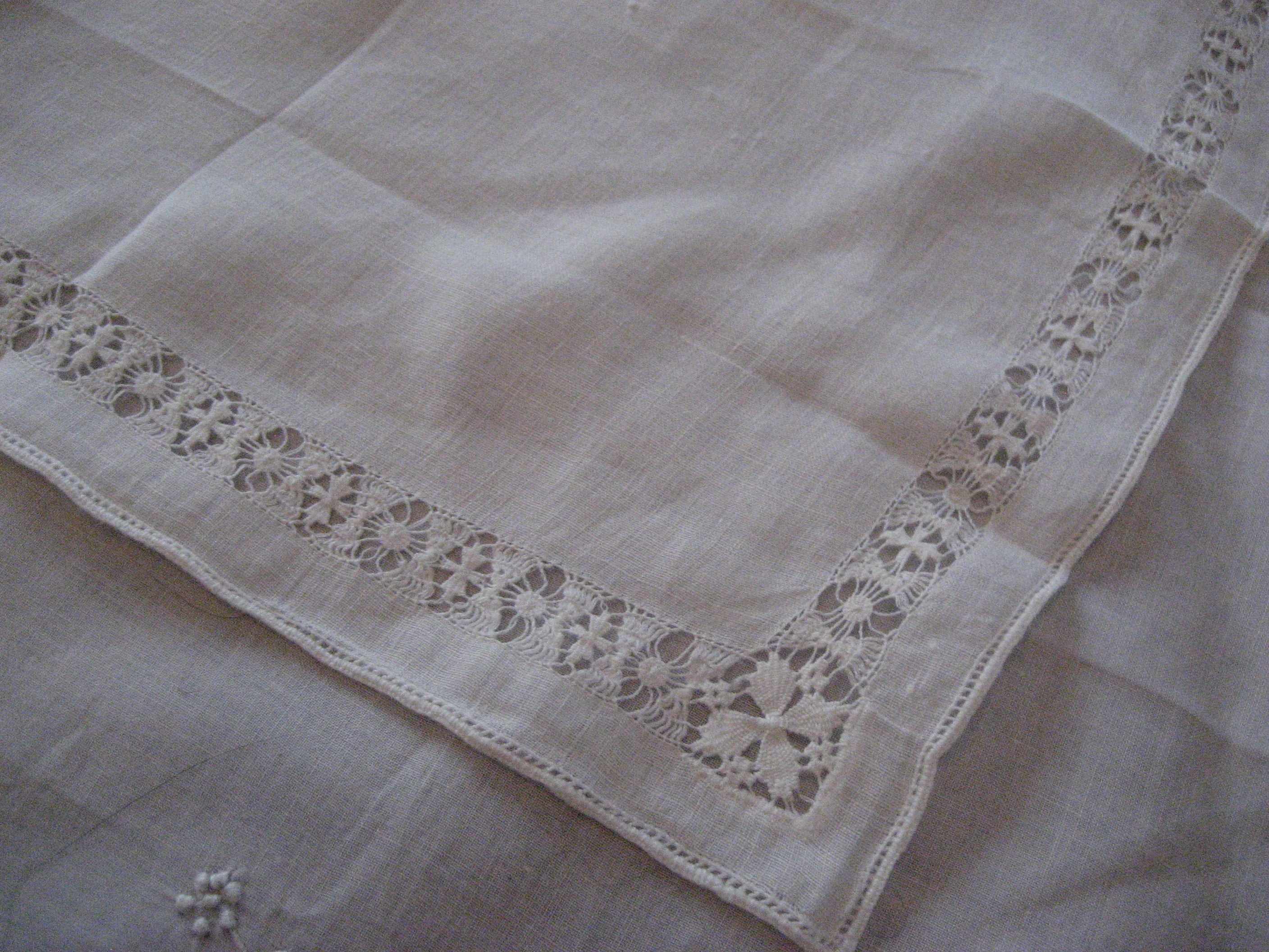Three White Handkerchiefs