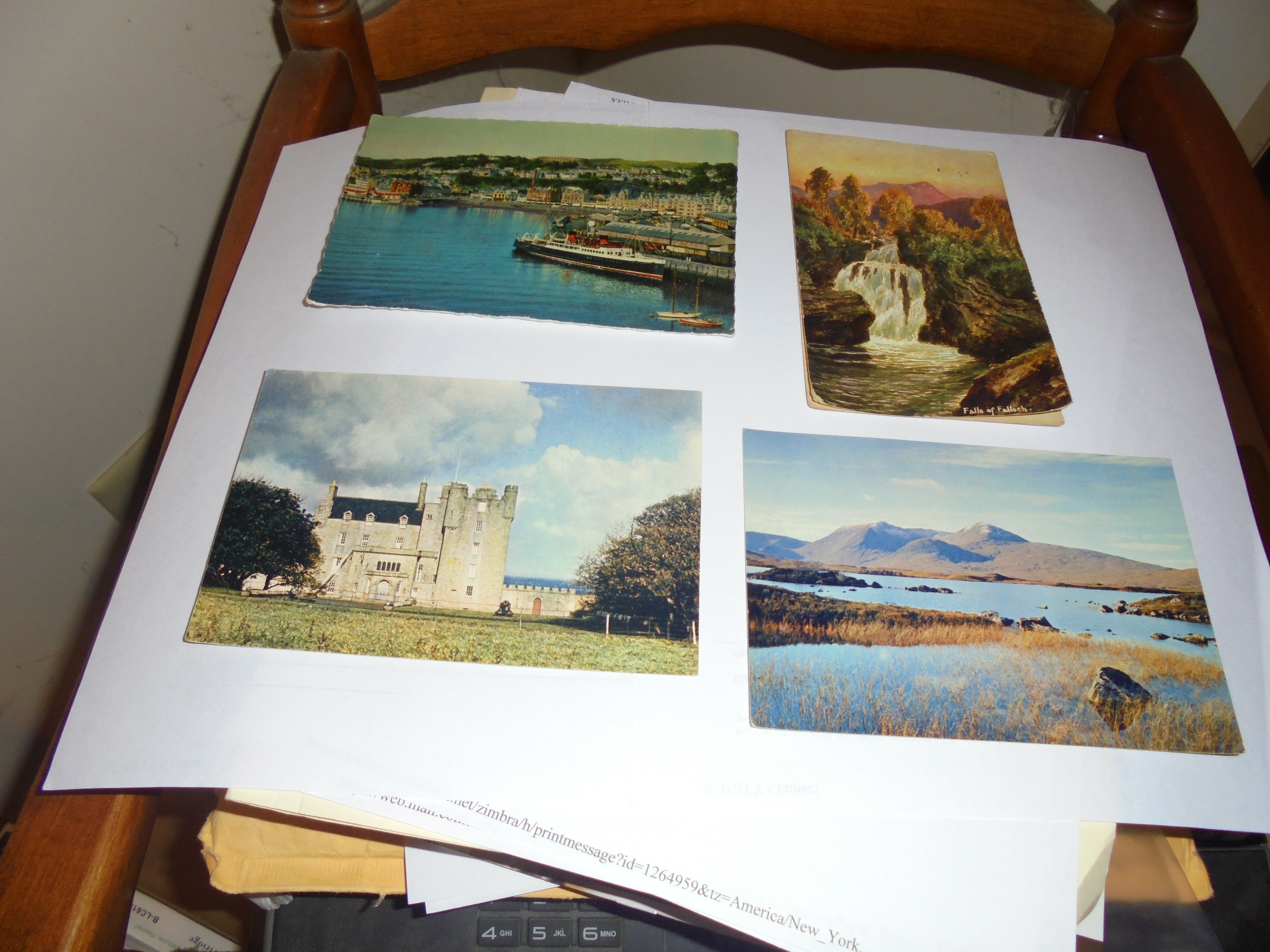 Scottish Views Postcards Lot of 4