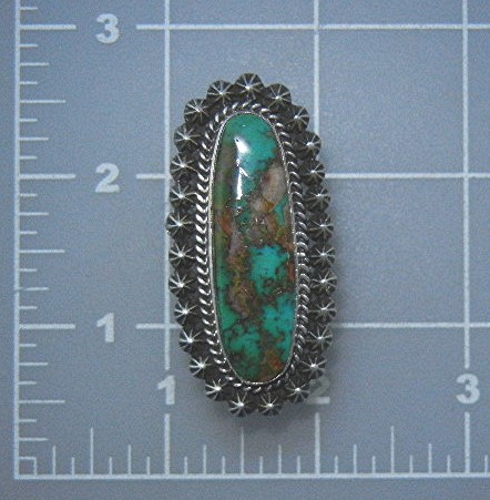 Navajo Sterling Silver Turquoise Ring Happy Piasso