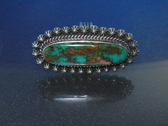 Navajo Sterling Silver Turquoise Ring Happy Piasso