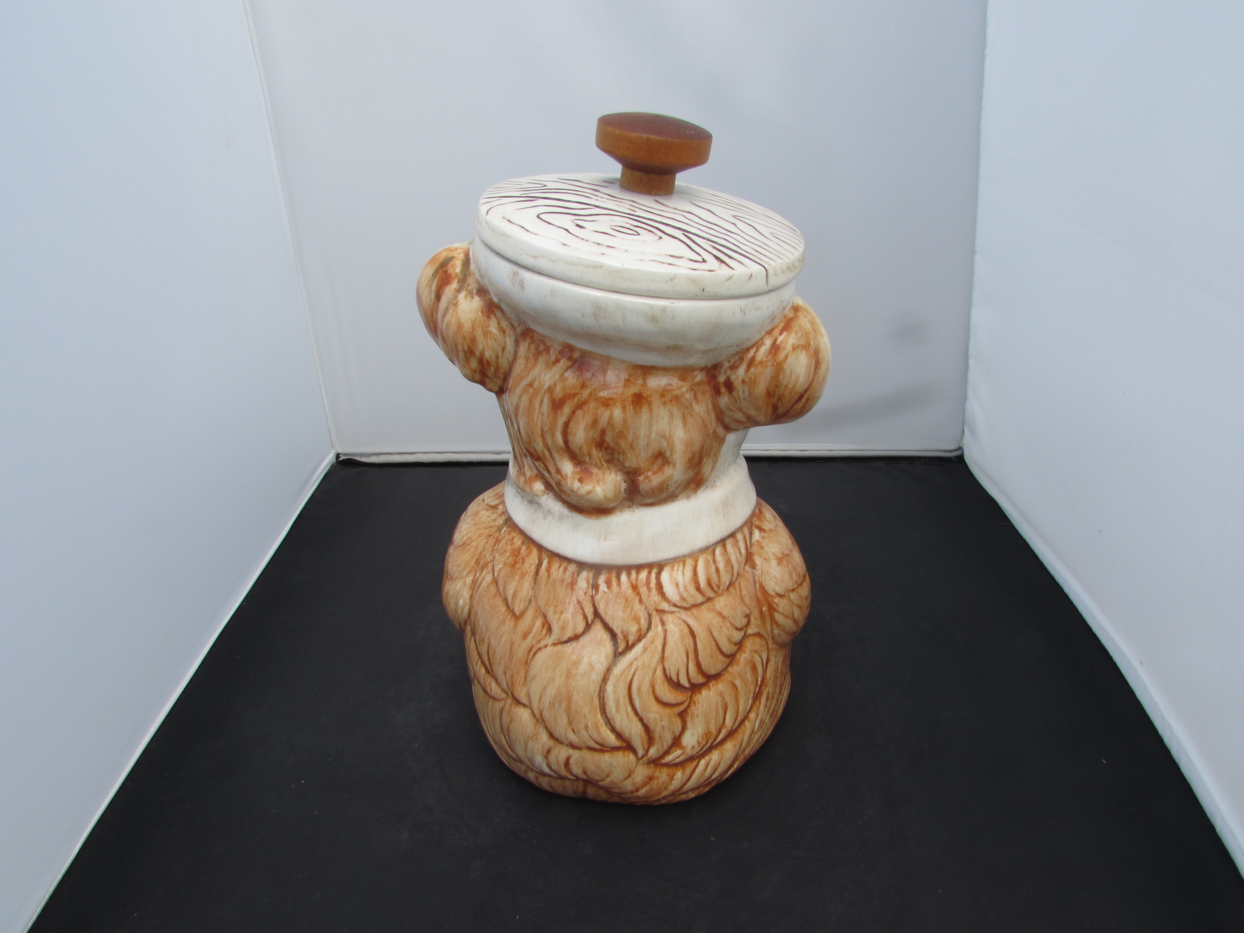 Treasure Craft Bear with Polka Dot Bow Tie Cookie Jar