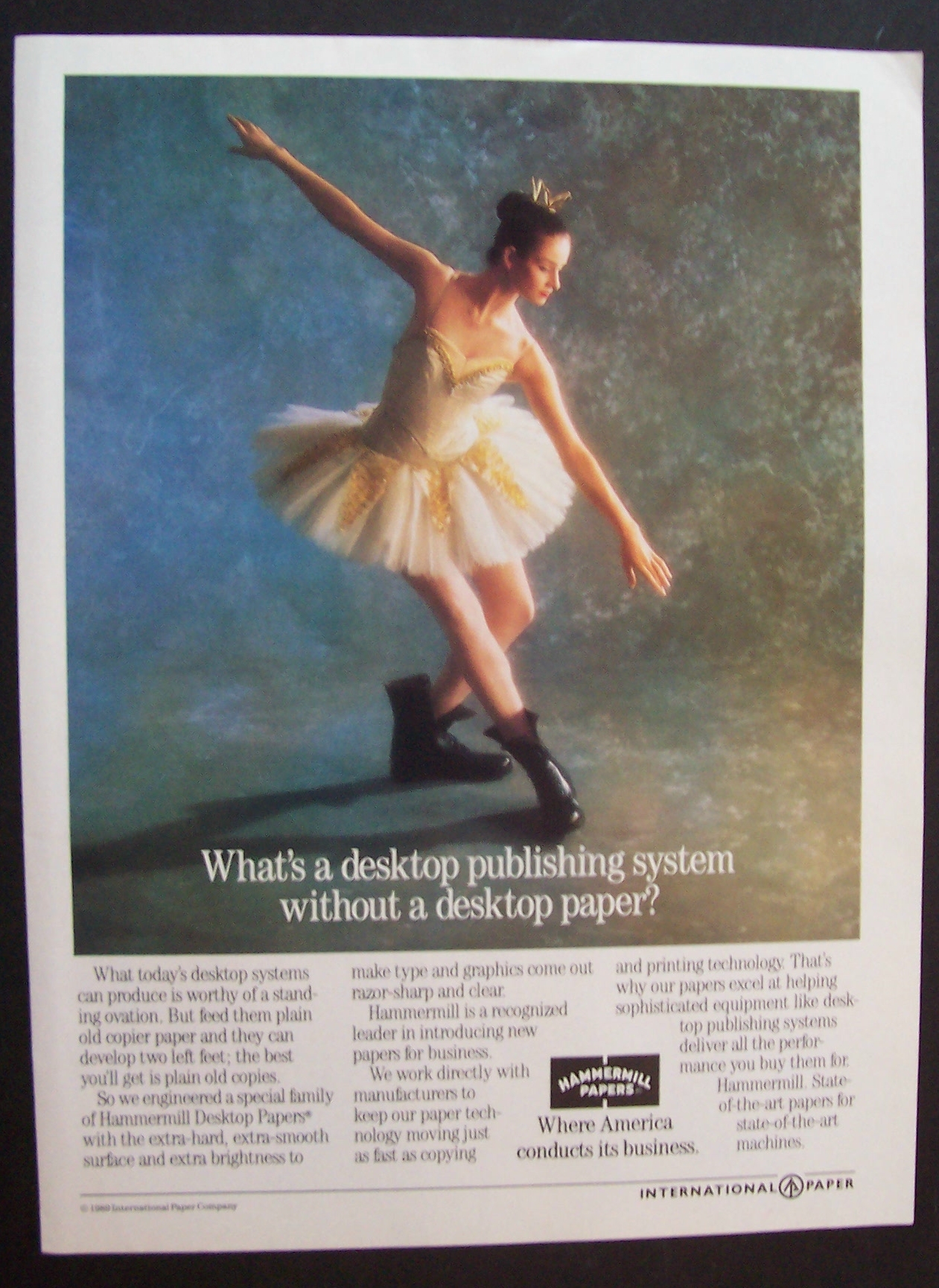 Vintage Ad: 1989  Hammermill  Papers