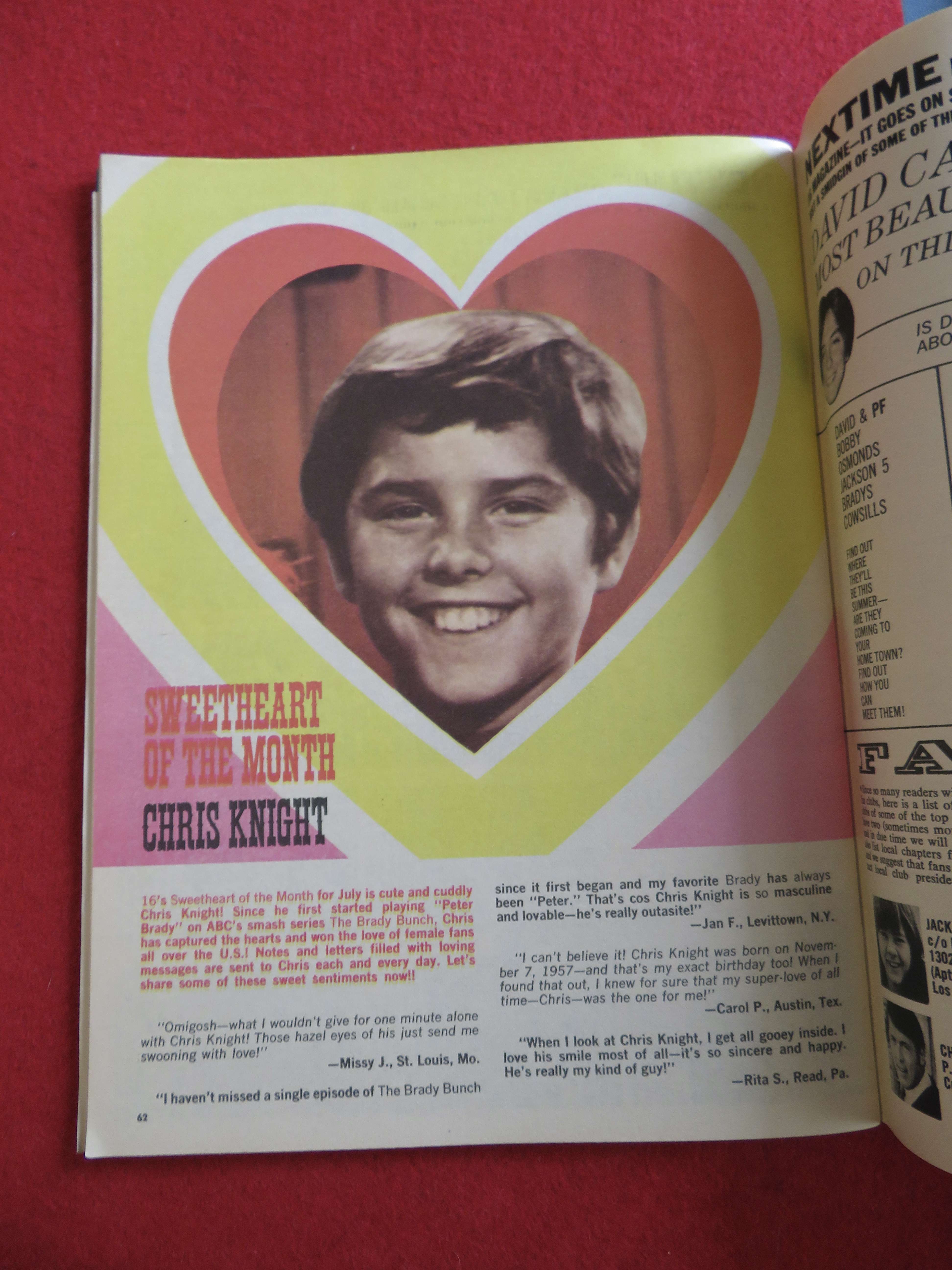 16 Magazine July 1971 David Cassidy & Donny Osmond
