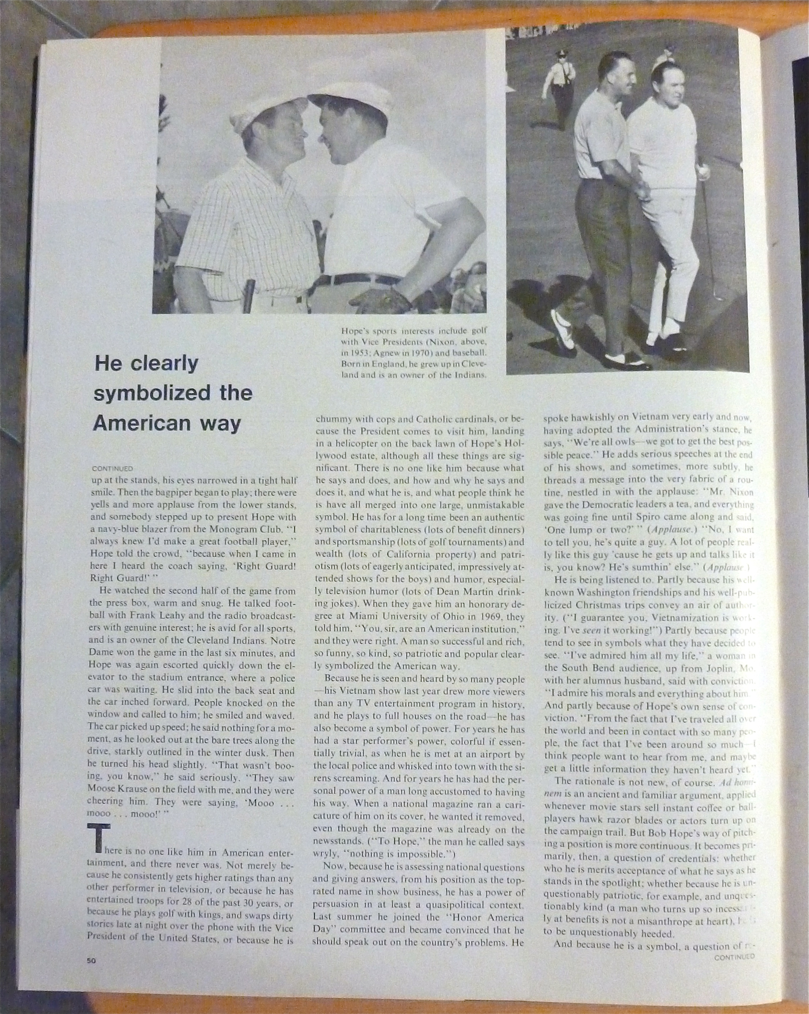 Life Magazine-January 29, 1971-Bob Hope