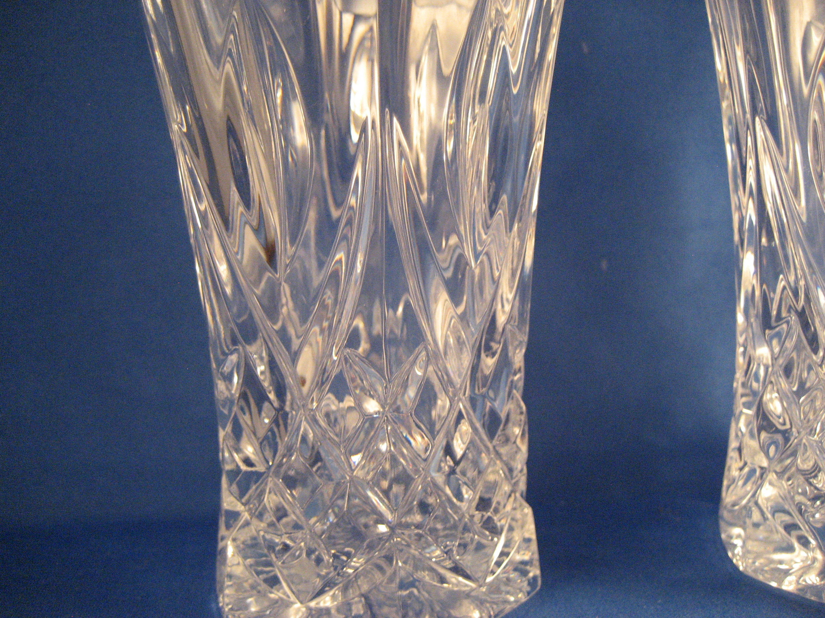 Two Waterford Cut Glass Water or Juice Glasses