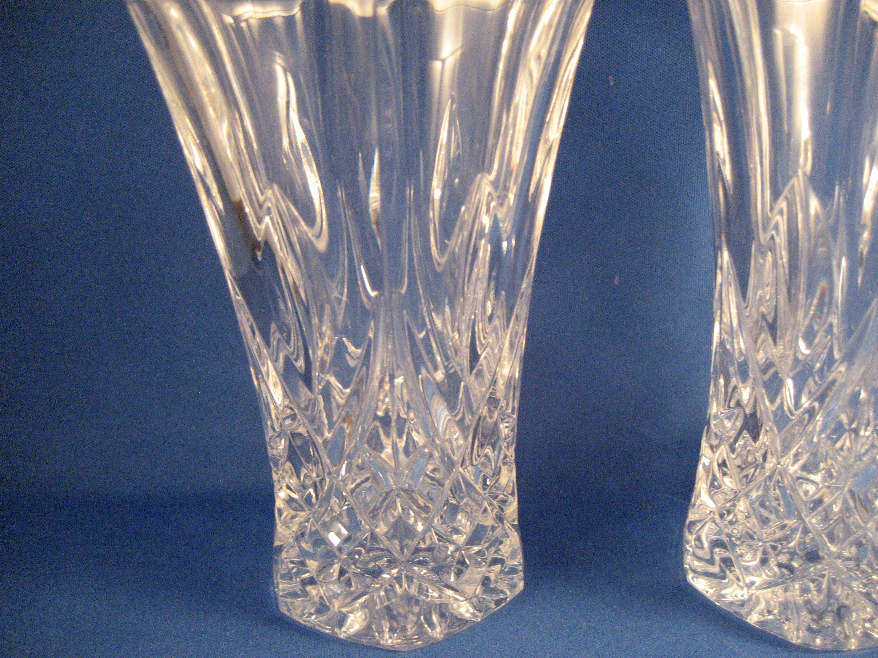 Two Waterford Cut Glass Water or Juice Glasses
