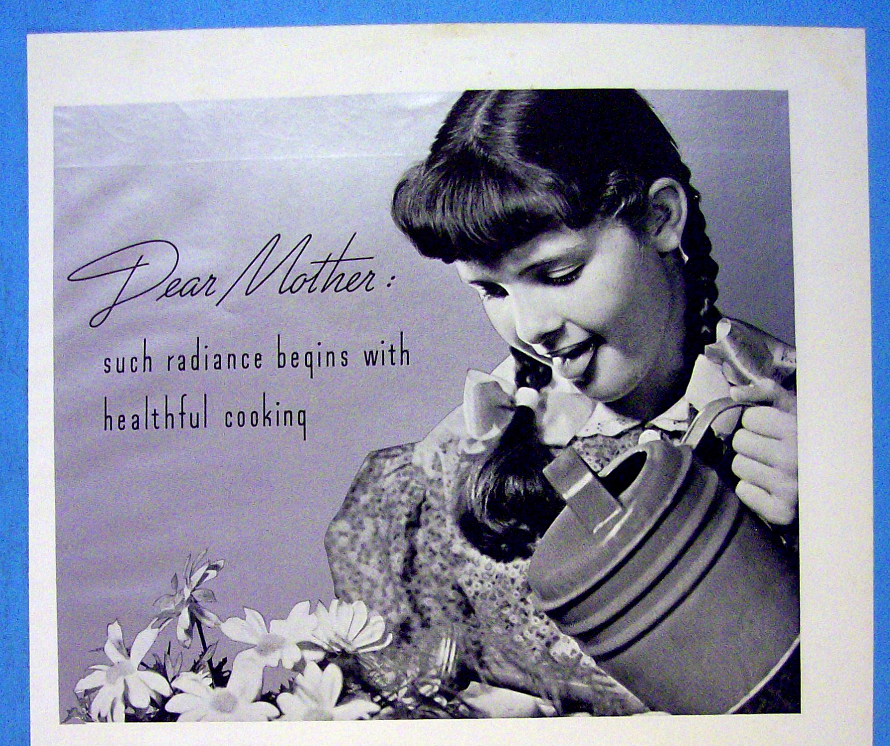 1937 Wear - Ever w/ Girl Watering Flowers