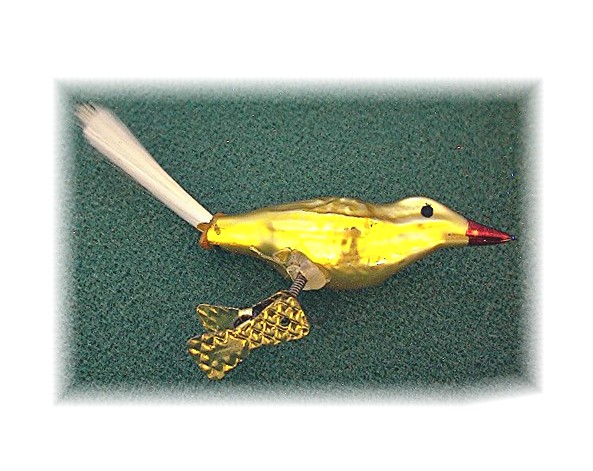 Christmas Bird1950s Hand Blown Glass From Germany