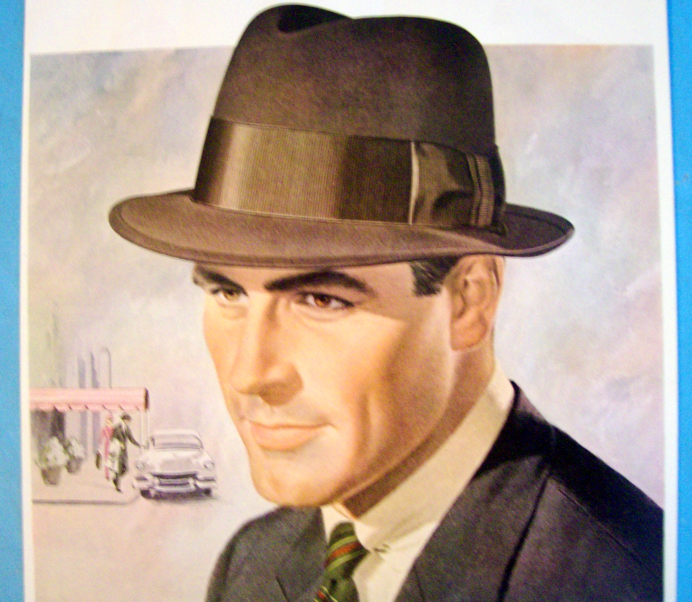 1956 Stetson Hats with Man Wearing The Winsted
