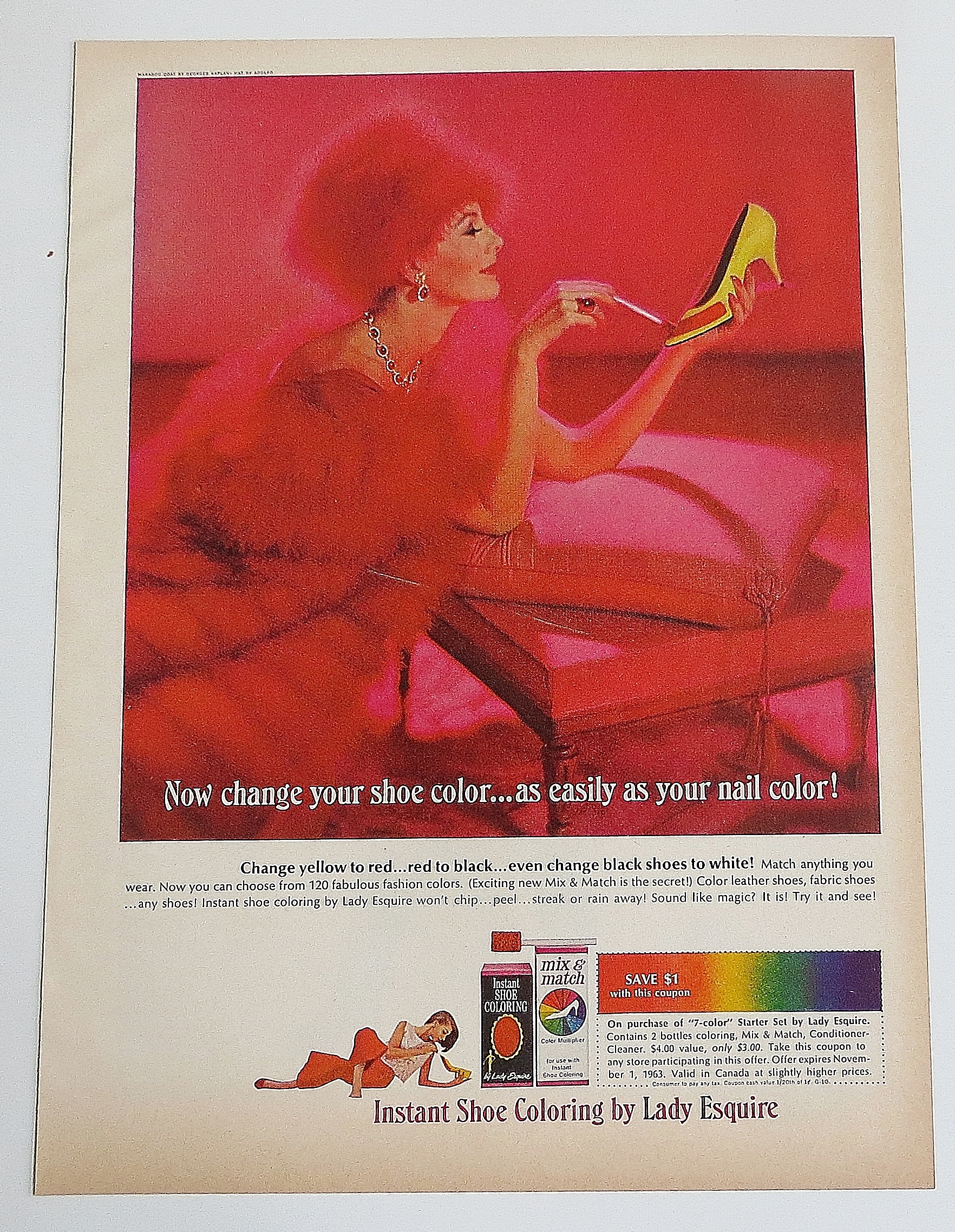 1963 Lady Esquire Instant Shoe Coloring