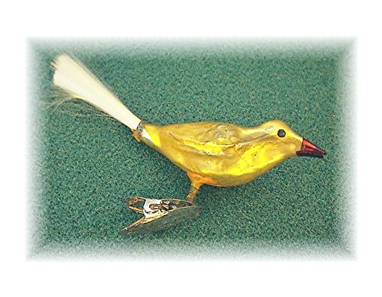 Christmas Bird1950 Hand Blown Glass Germany