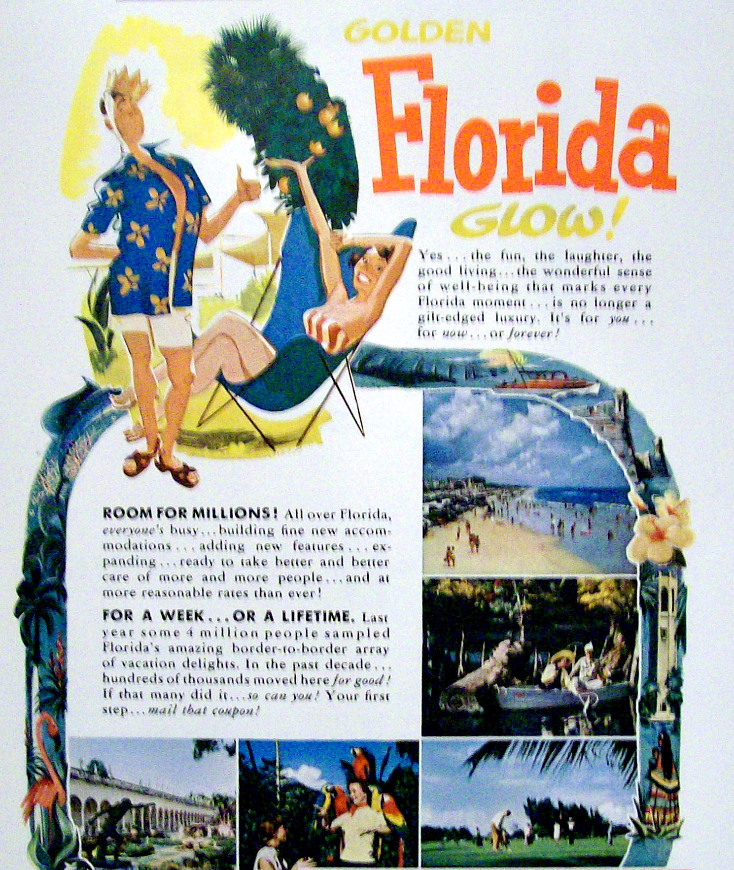 Vintage Ad: 1955 Golden Florida Glow