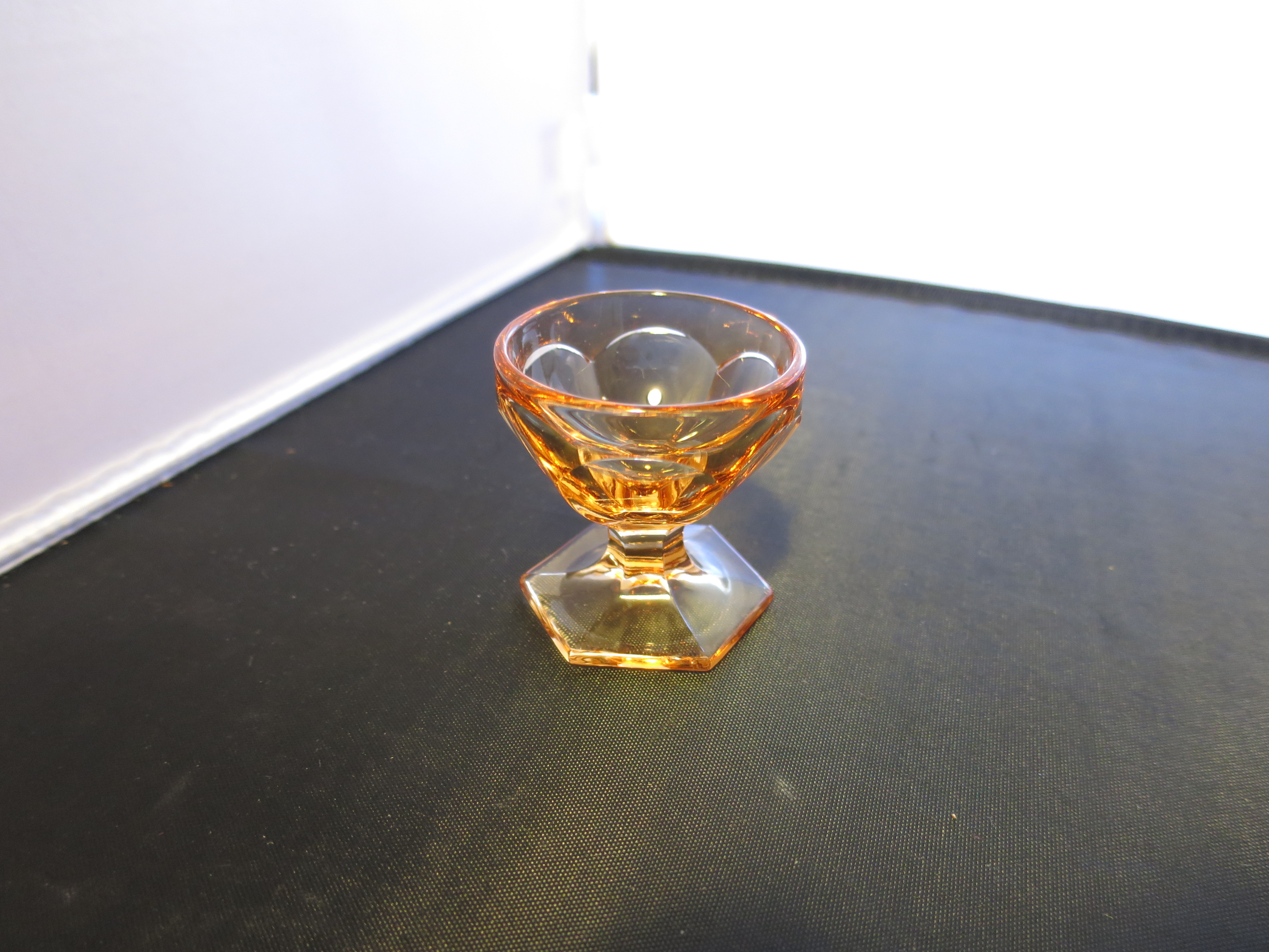 Fostoria Glass Colonial Pedestal Salt Cellar Dip