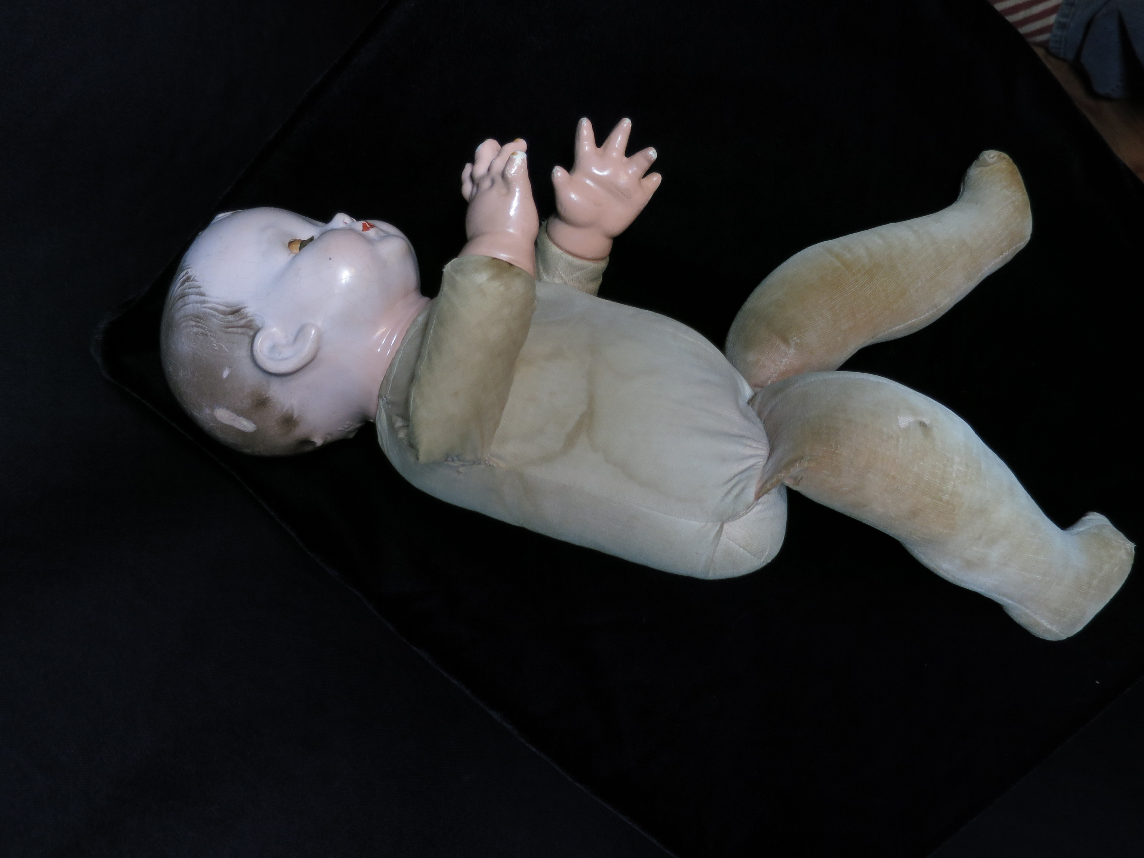 Effanbee Composition Doll Cloth Body needs doll doctor