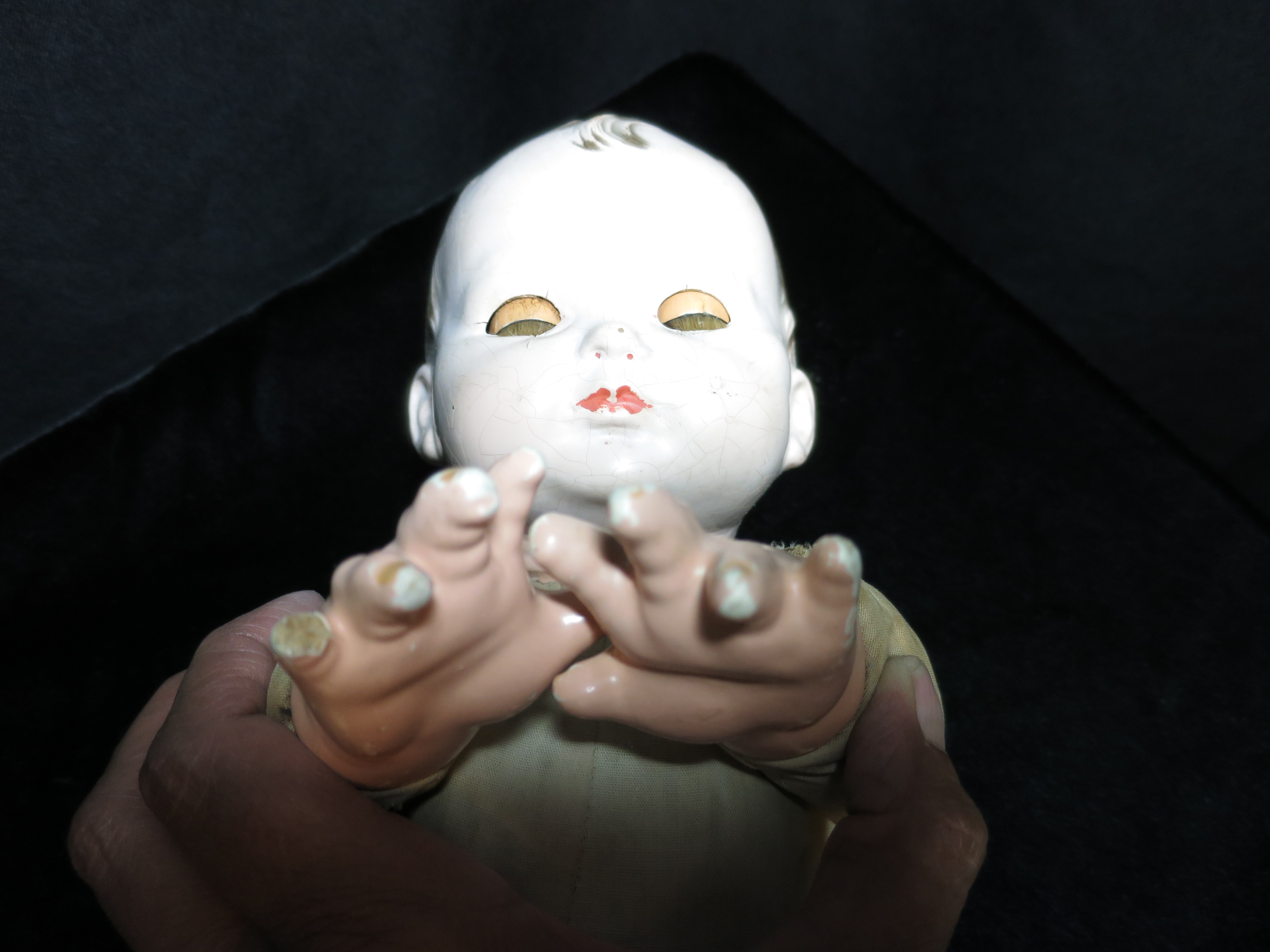 Effanbee Composition Doll Cloth Body needs doll doctor