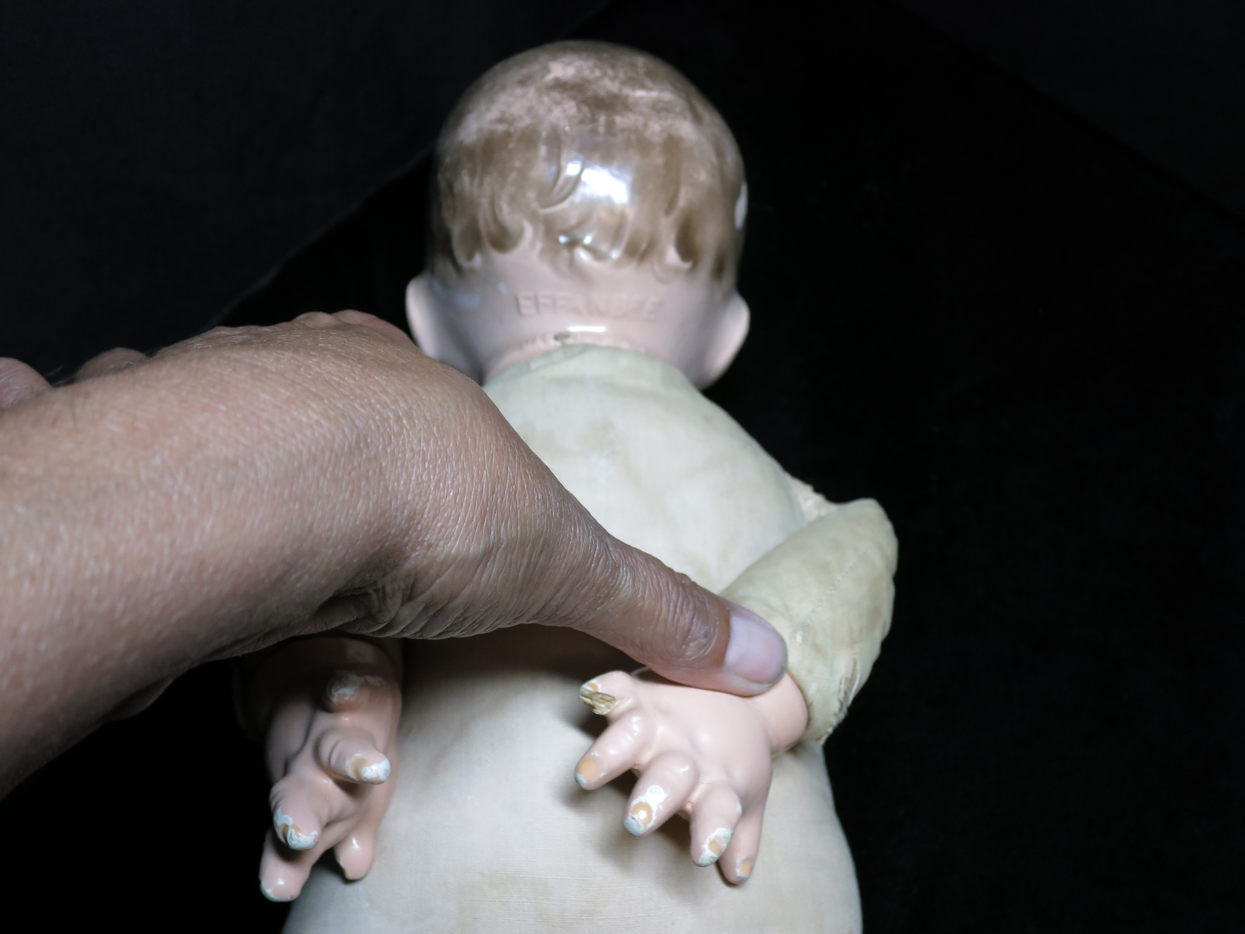 Effanbee Composition Doll Cloth Body needs doll doctor