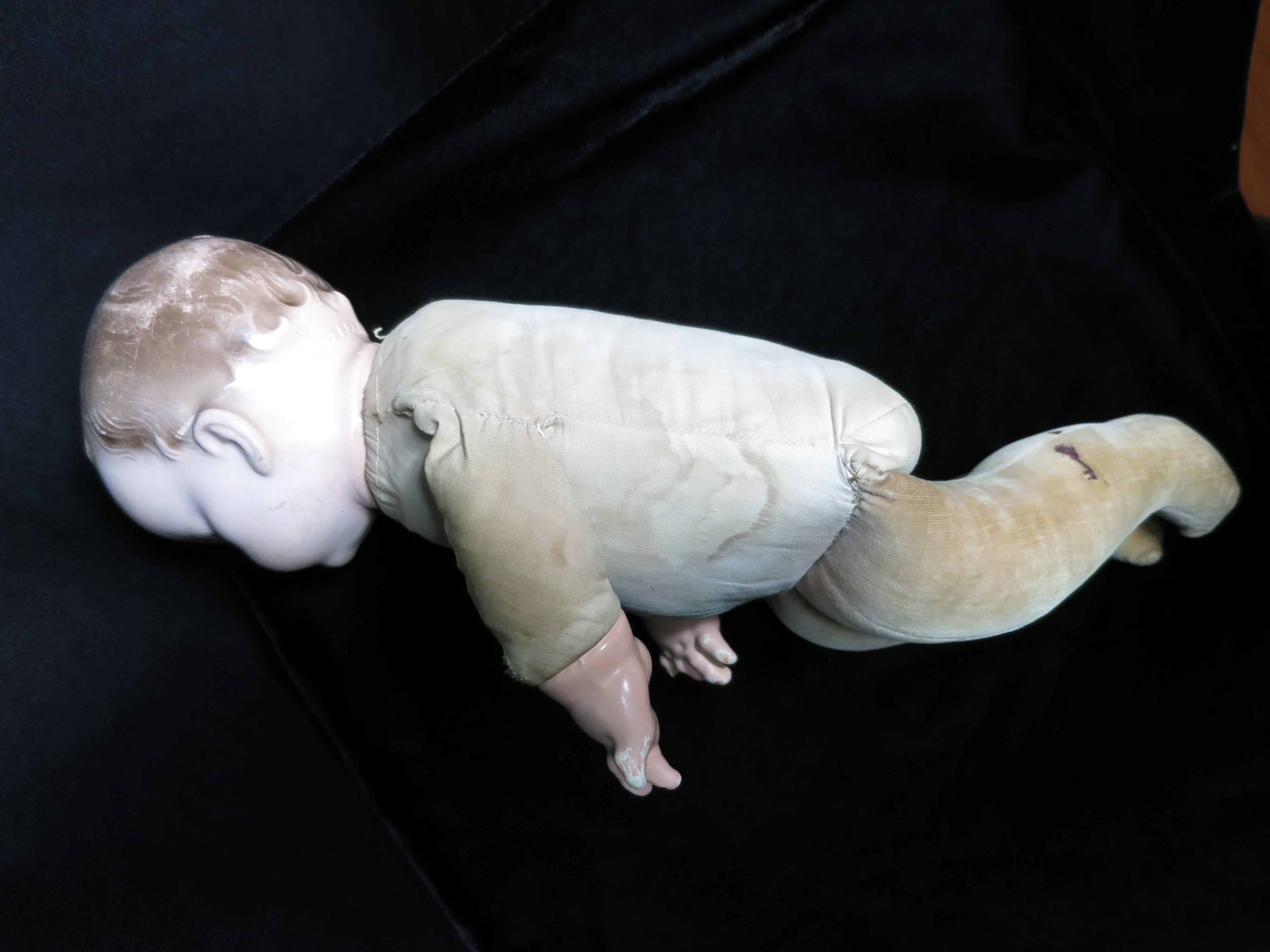 Effanbee Composition Doll Cloth Body needs doll doctor