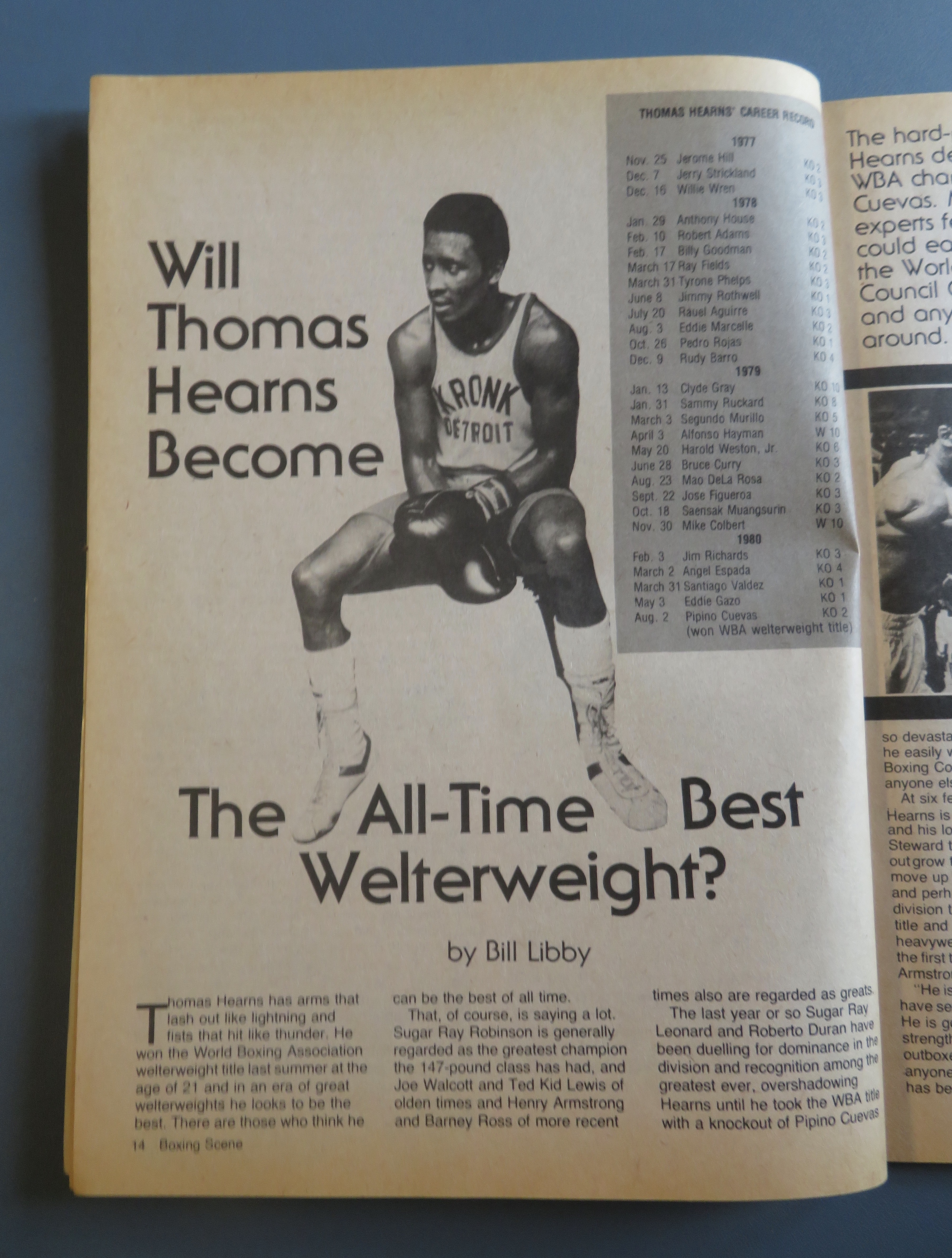 Boxing Scene Magazine 1981 Special 1981 Annual