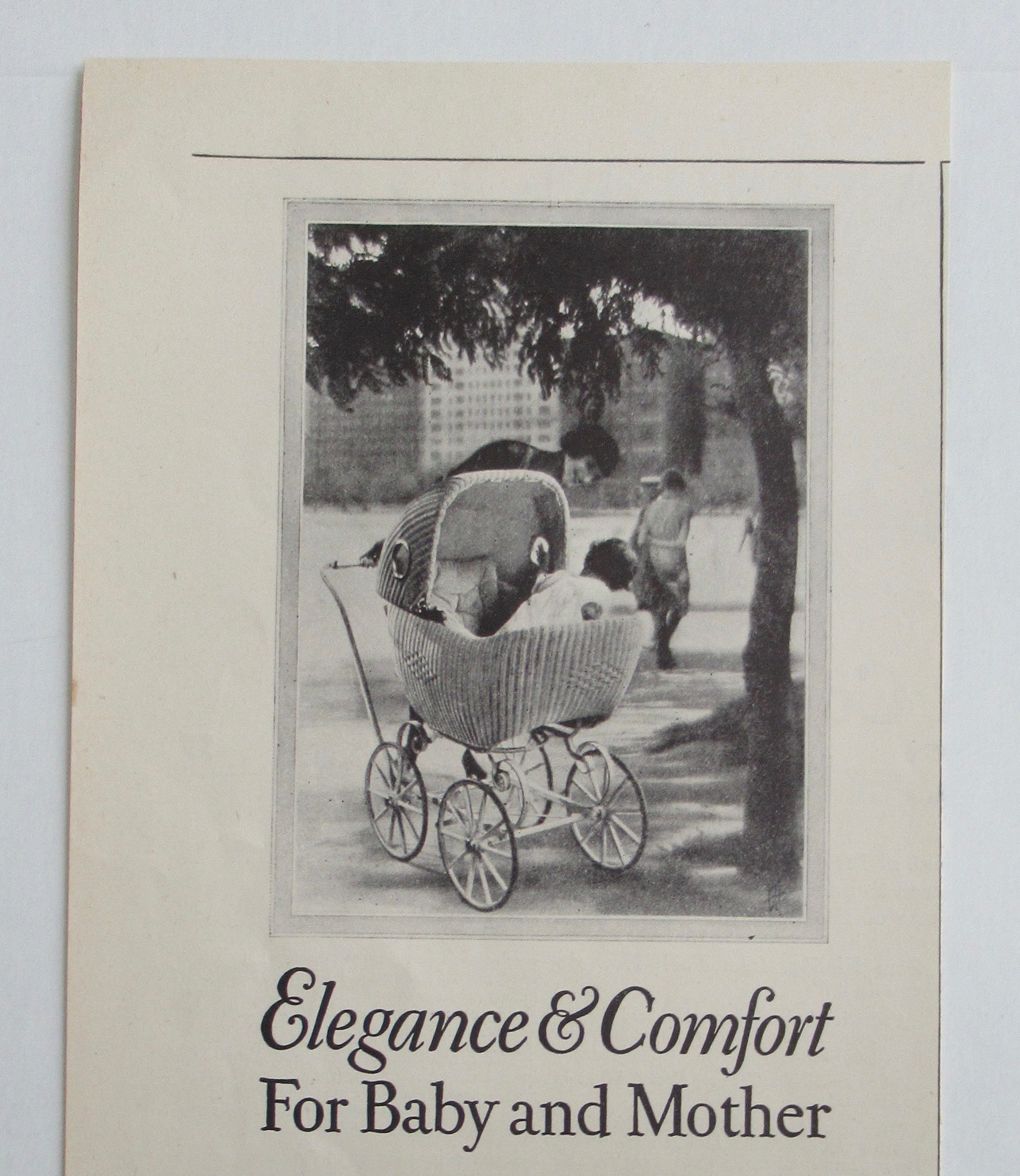 1926 Lloyd Furniture & Baby Carriages w/ Baby Stroller