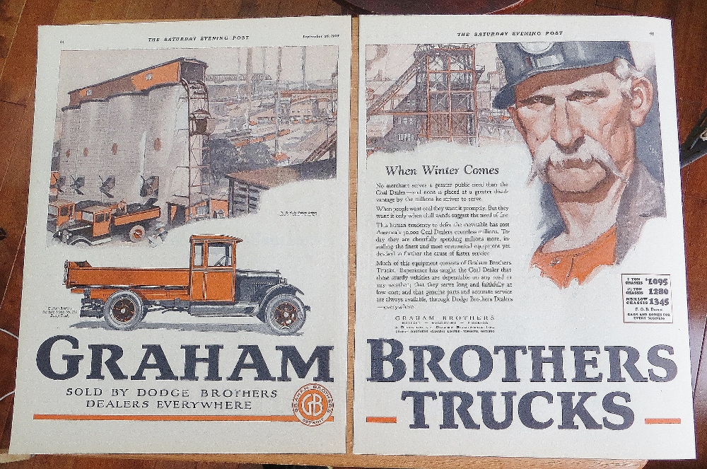 1925 Graham Brothers Trucks With Dump Truck