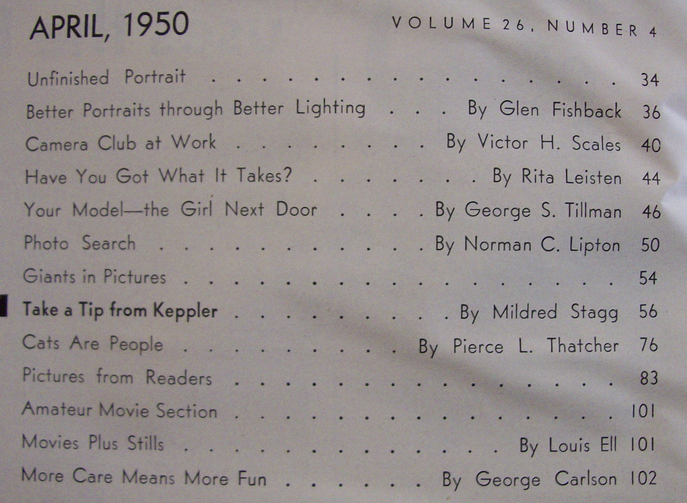 Popular Photography Magazine - April 1950