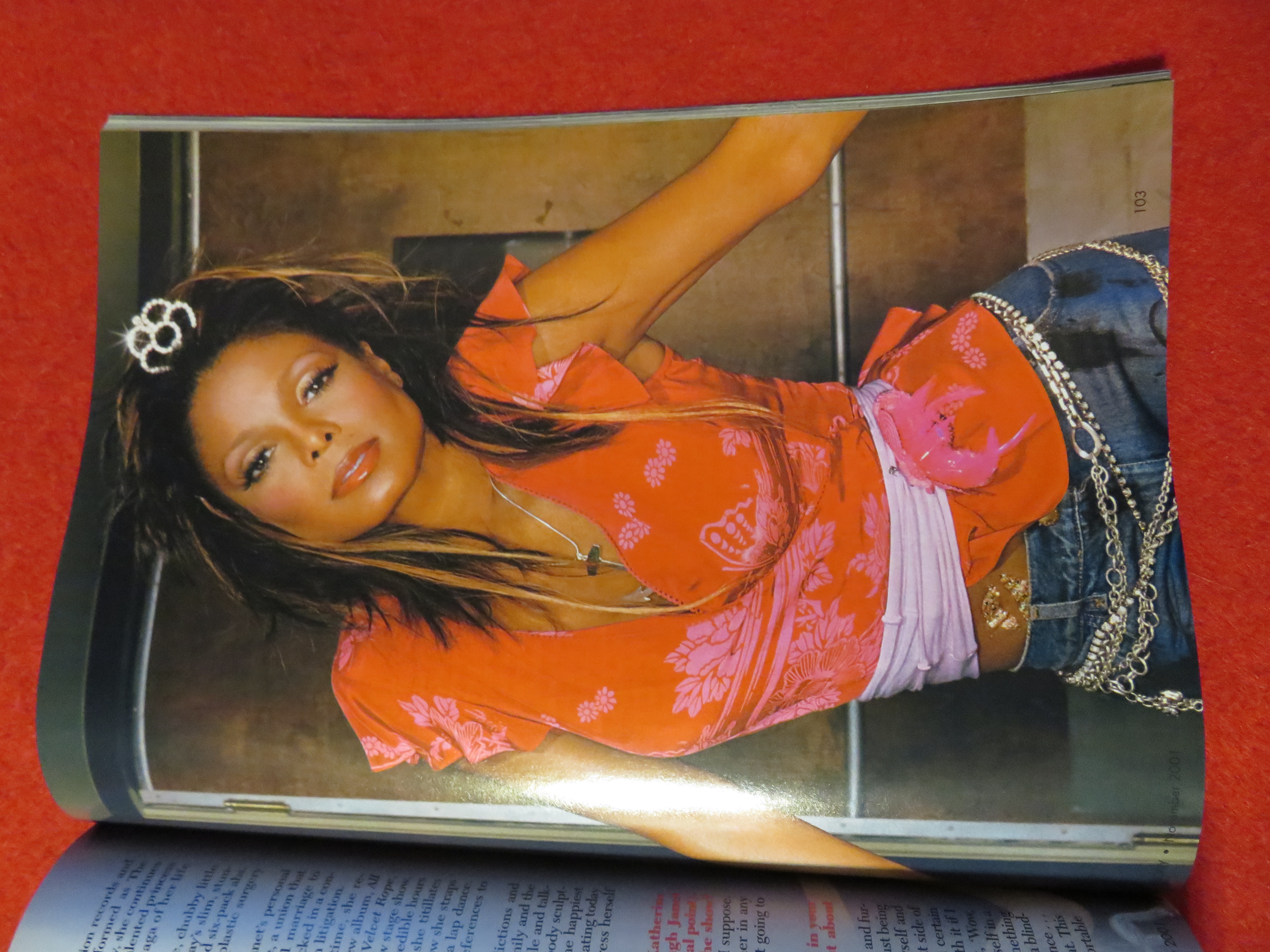 Ebony Magazine November 2001 Janet Jackson