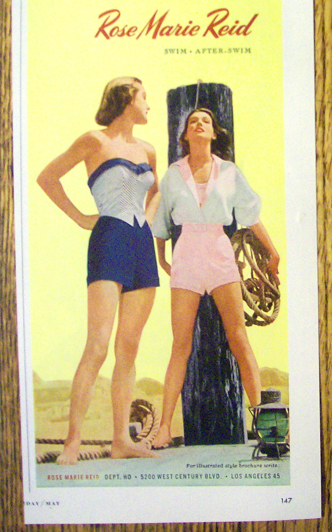 1952 Rose Marie Reid Swim After Swim Clothing