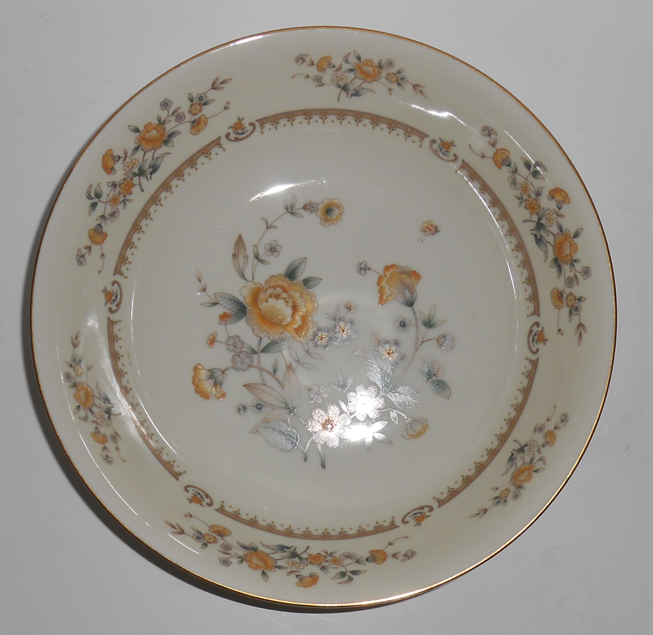 Mikasa Ivory China Peony Rose Gold M2003 Vegetable Bowl
