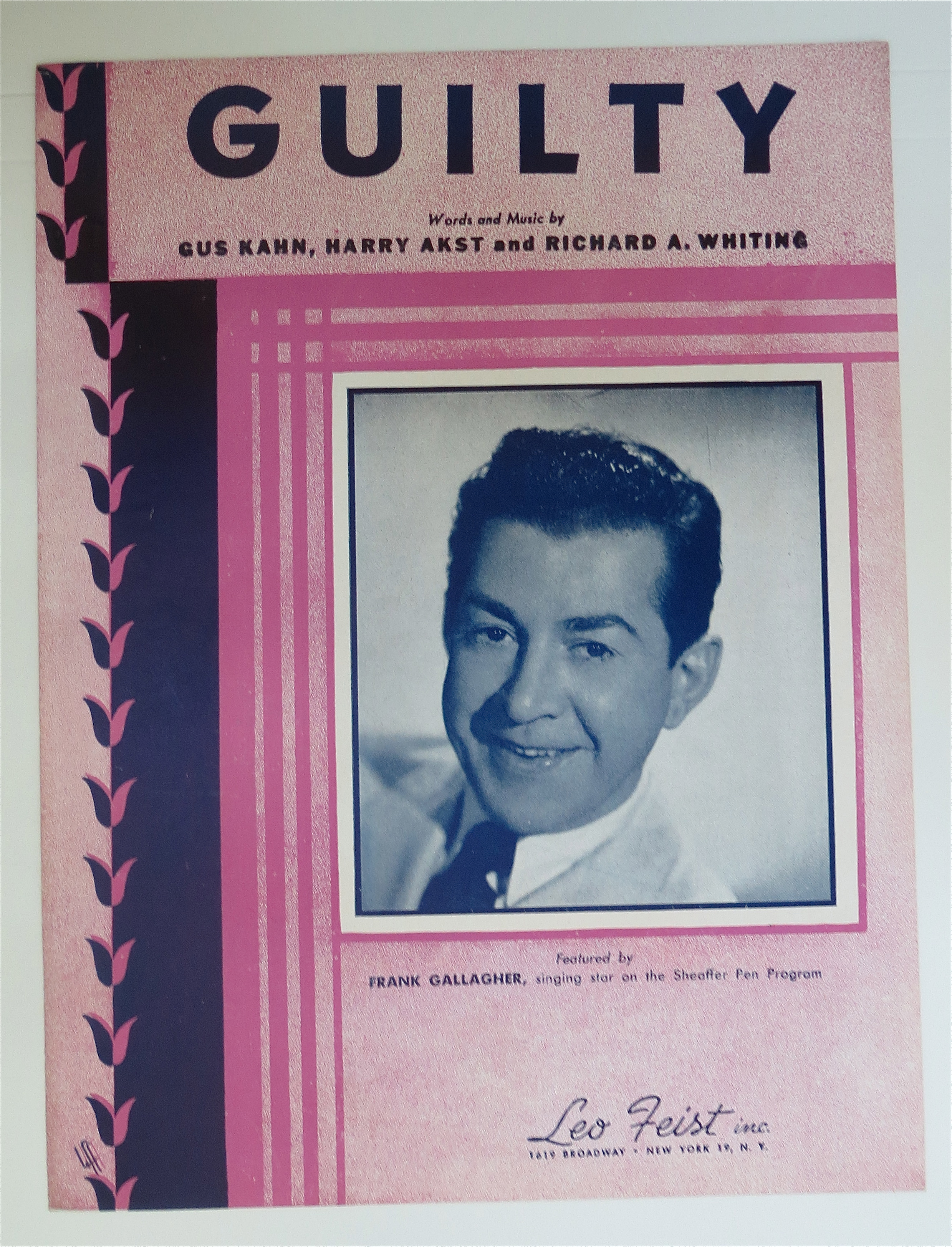 1946 Guilty By Gus Kahn, Harry Akst & Richard A Whiting