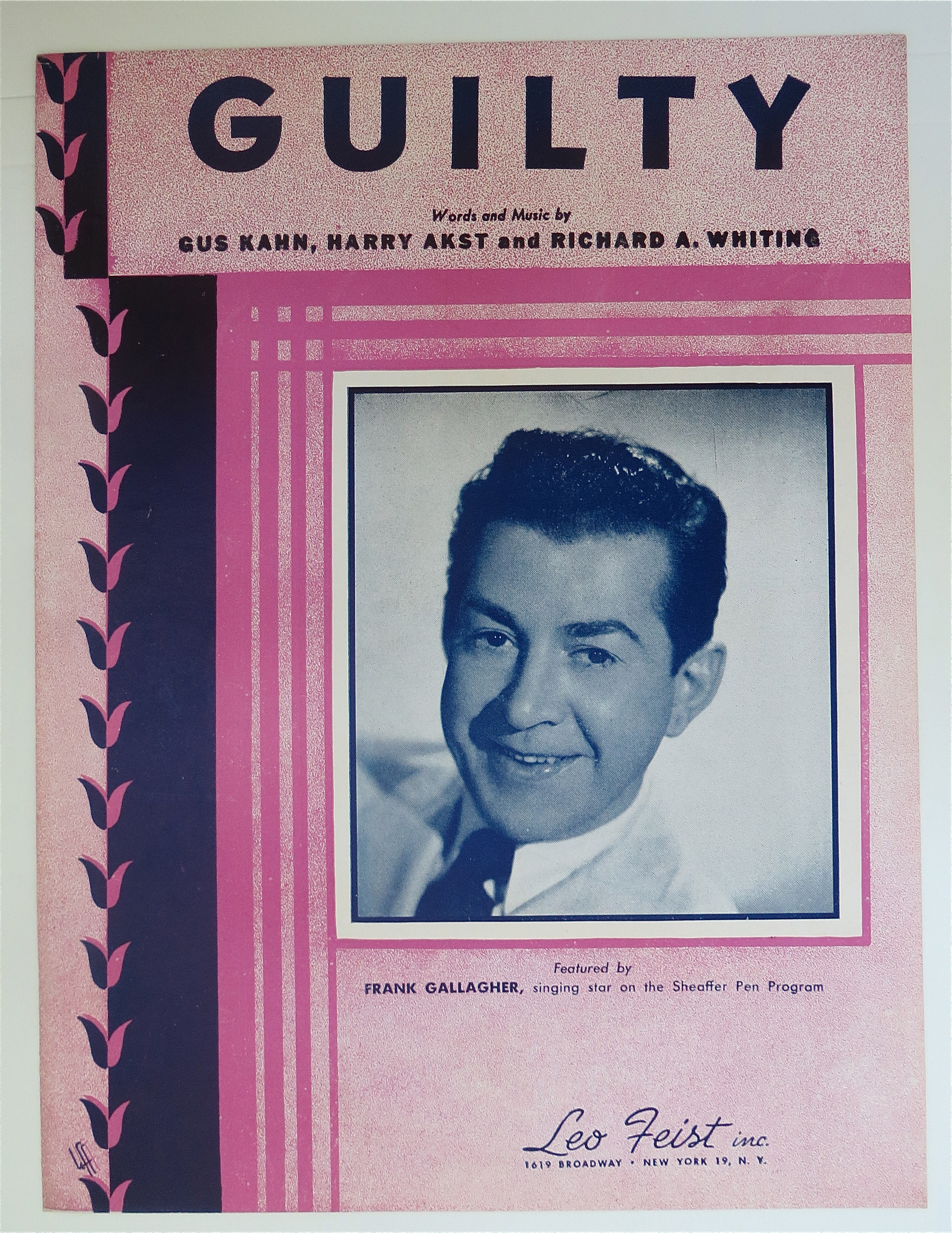 1946 Guilty By Gus Kahn, Harry Akst & Richard A Whiting