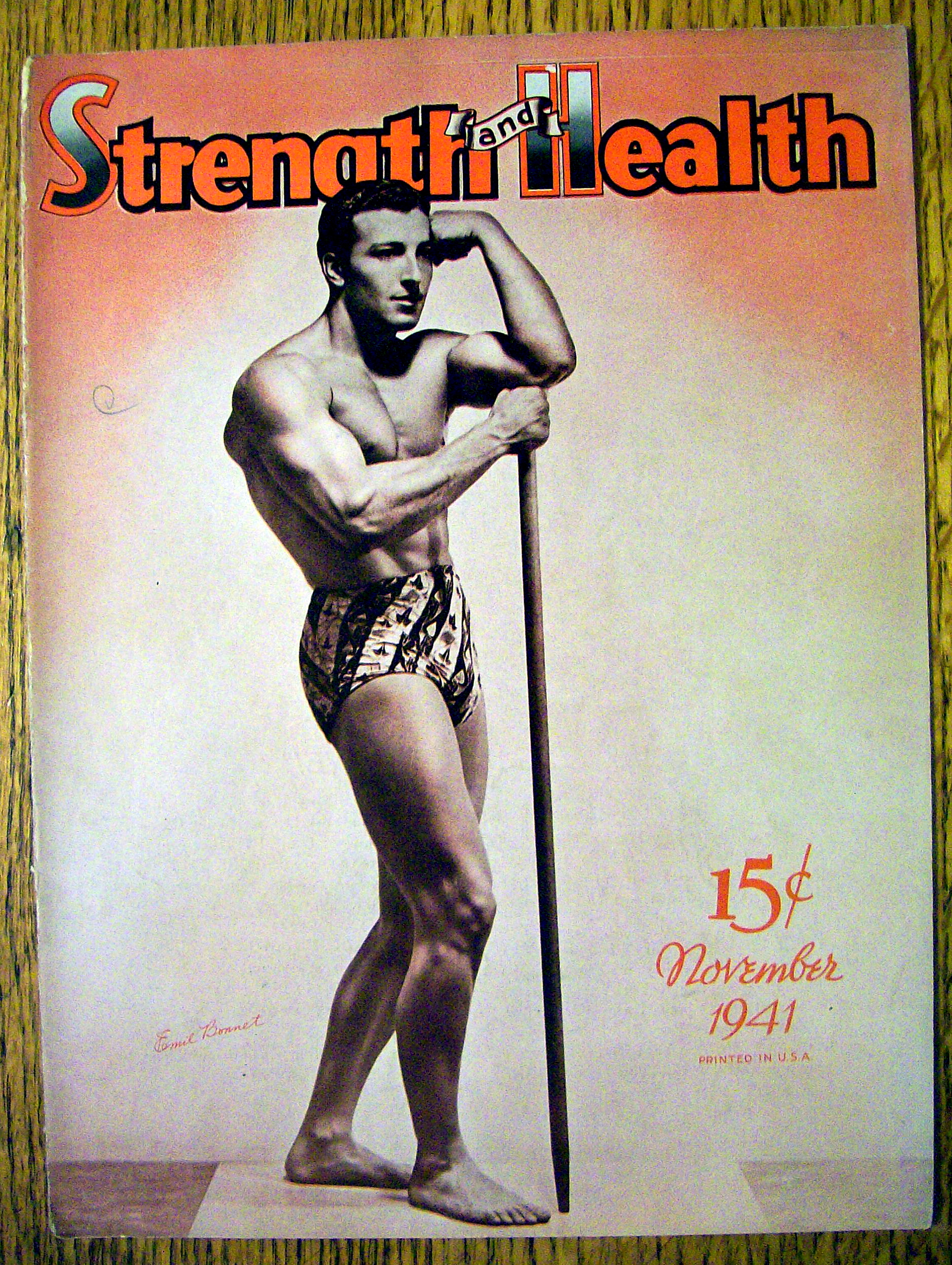 Emil Bonnet 1941 Strength & Health Magazine Cover